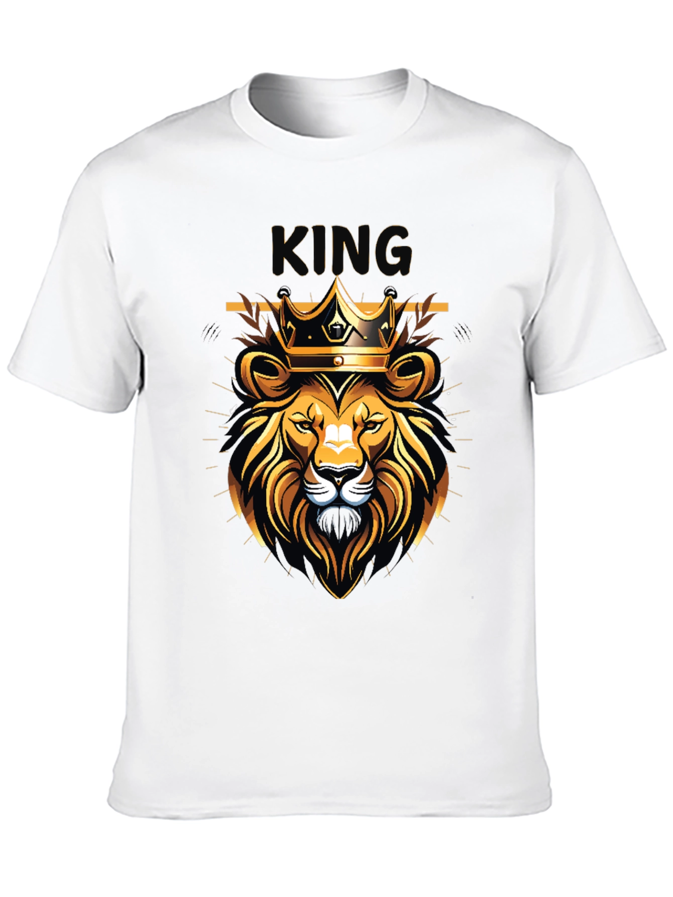 King Lion Graphic Black T-Shirt