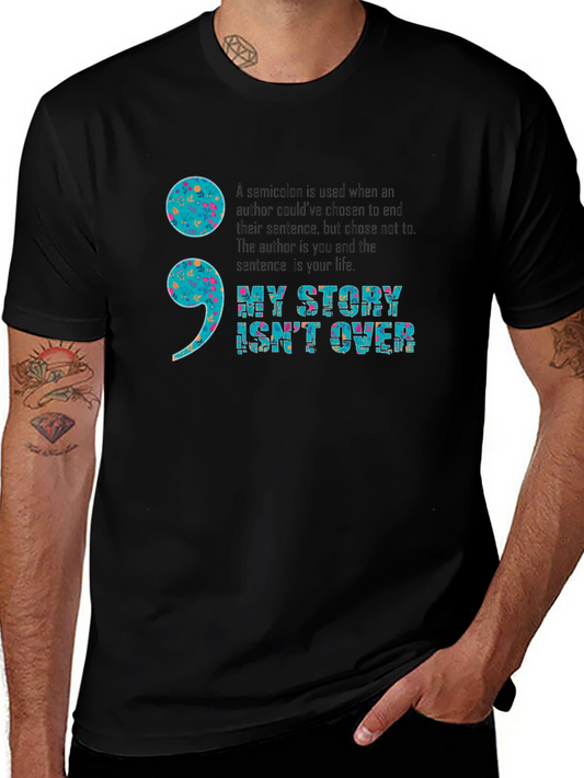 My Story Isnt Over Semicolon Graphic Tee