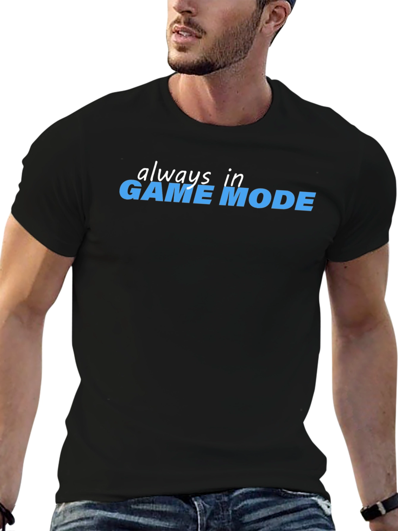 Always in Game Mode Black T-Shirt