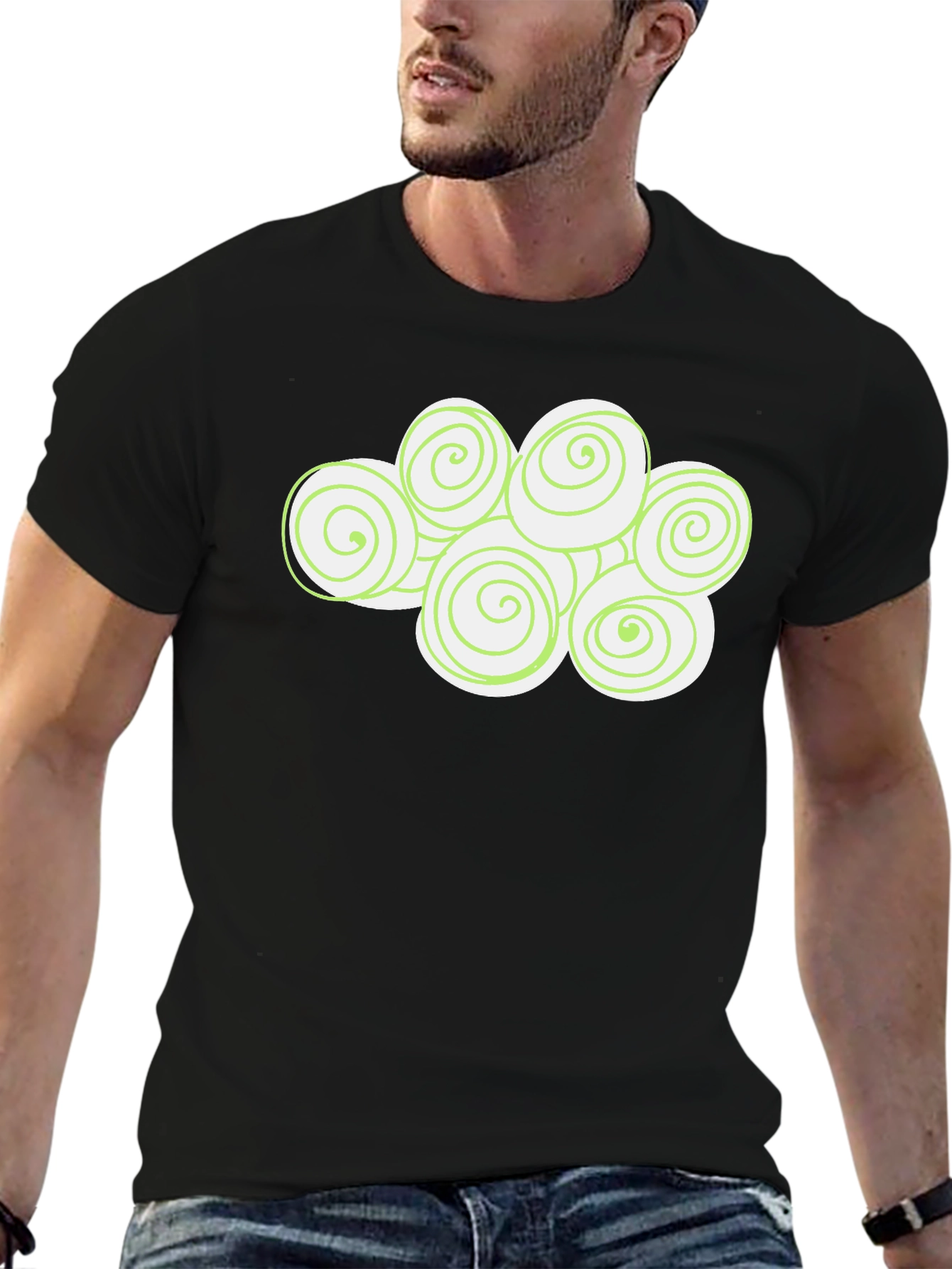 Cloud Swirl Graphic T-Shirt