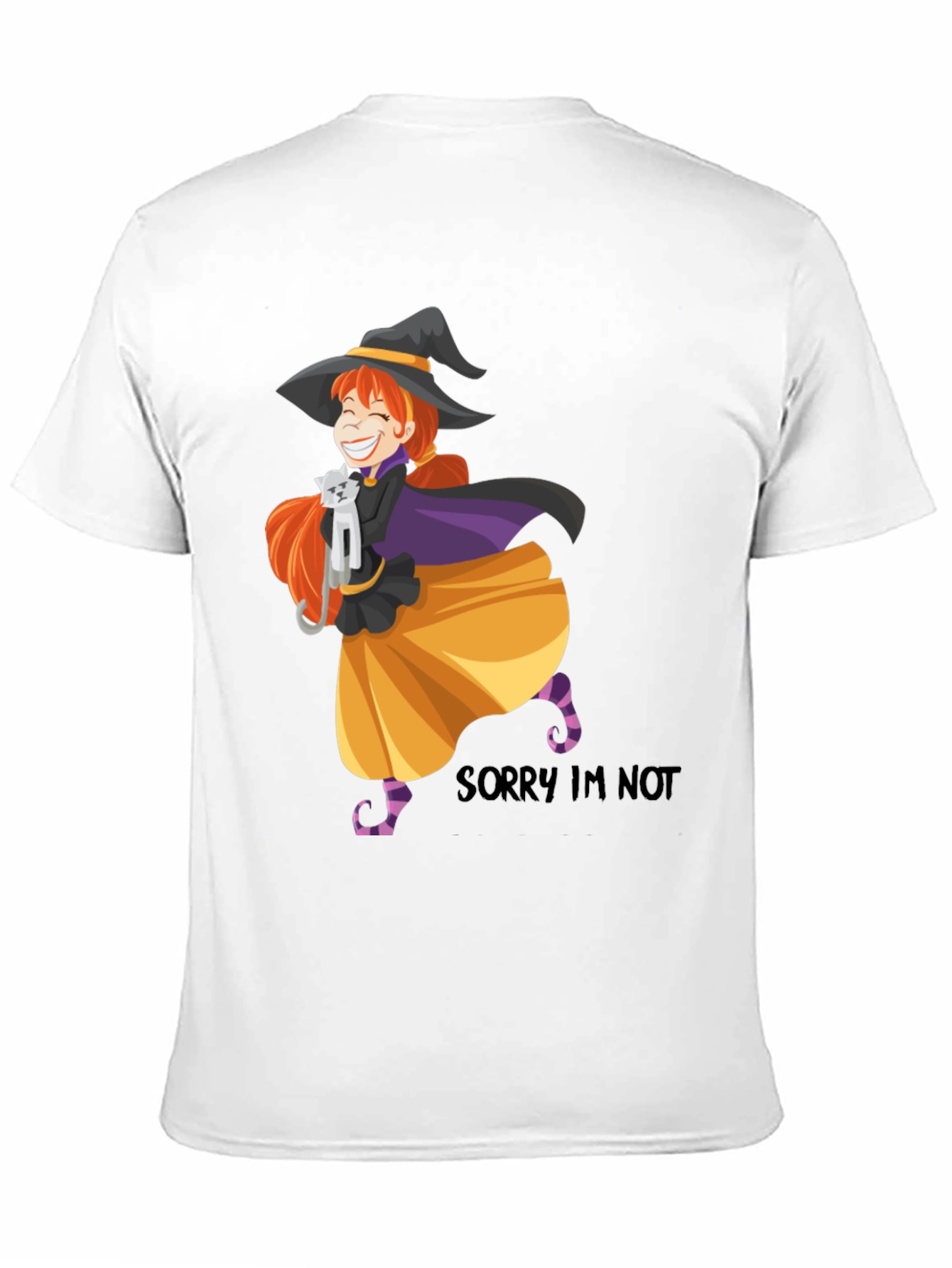 Witch Cat T-Shirt - Halloween Graphic Tee