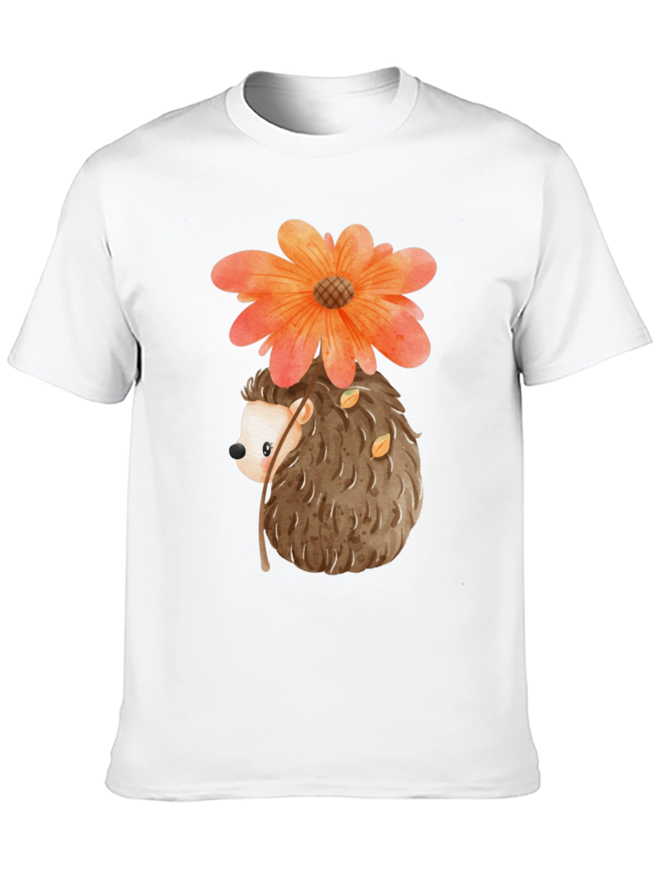 Hedgehog with Flower T-Shirt