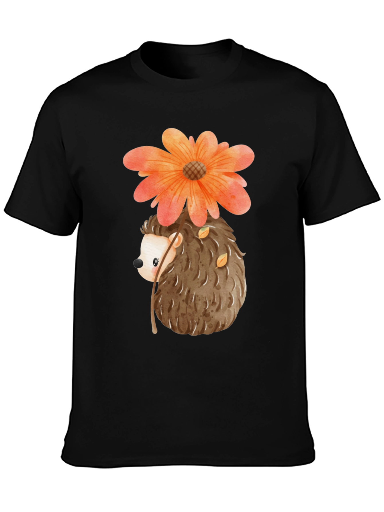 Hedgehog with Flower T-Shirt