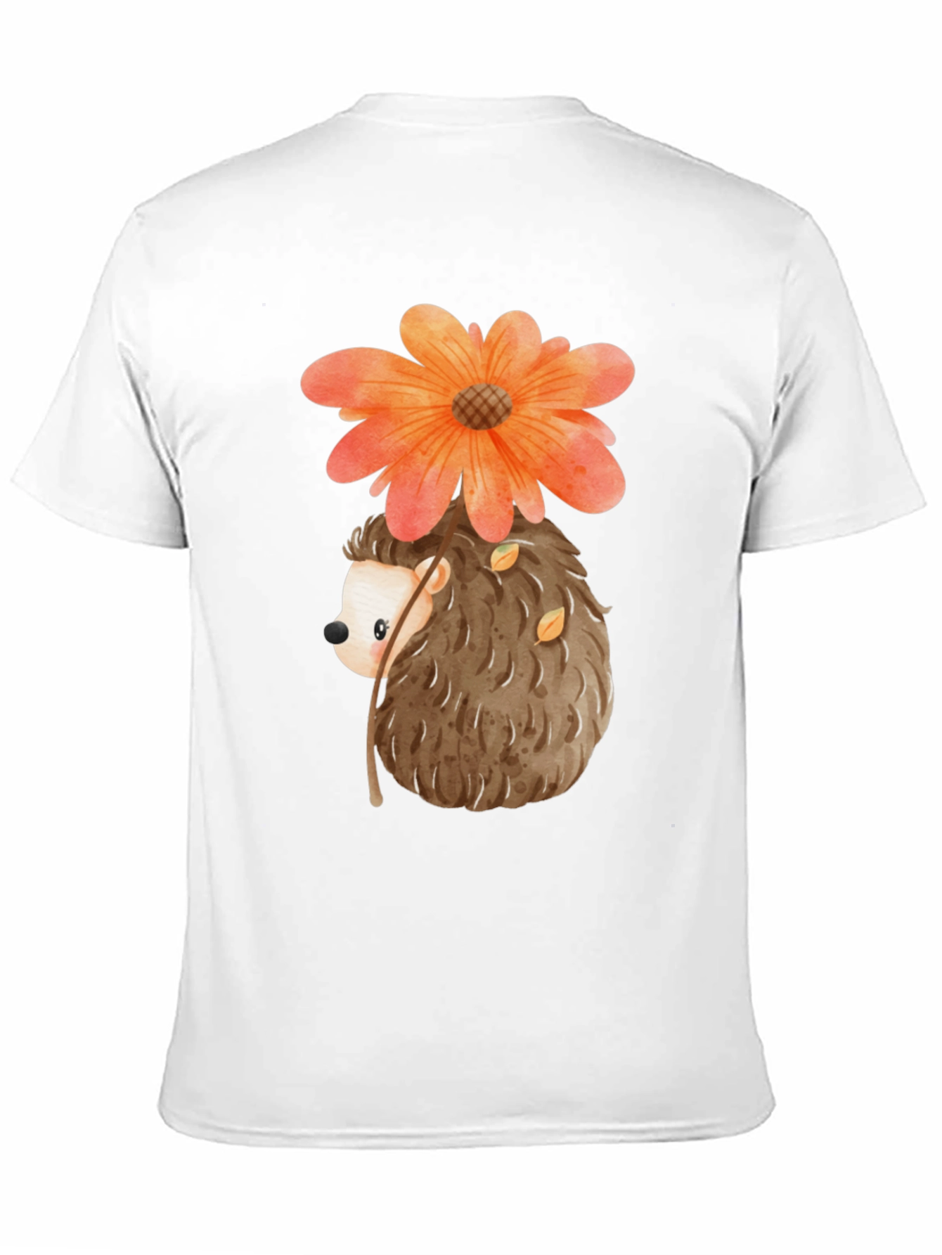 Hedgehog with Flower T-Shirt