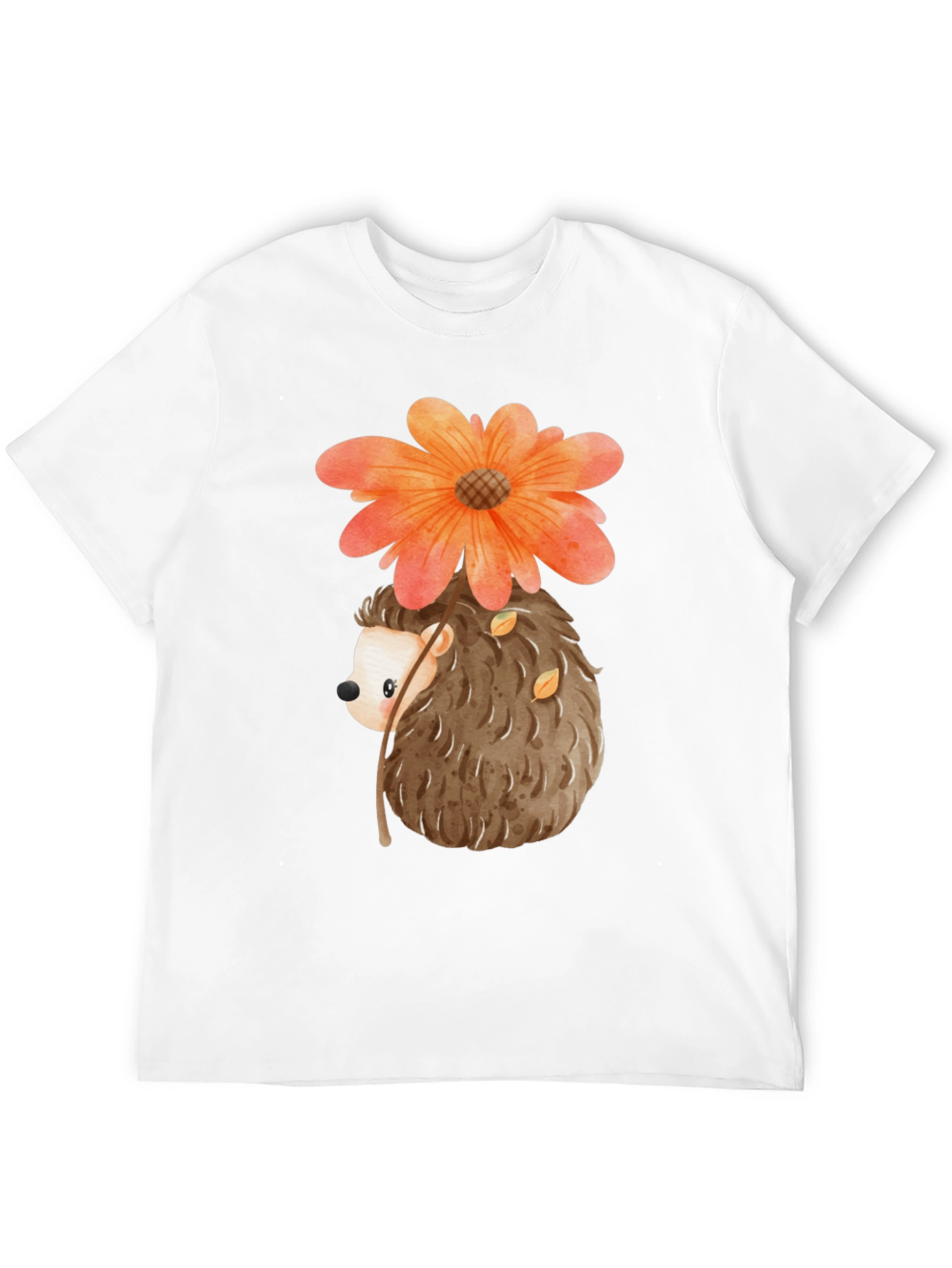Hedgehog with Flower T-Shirt