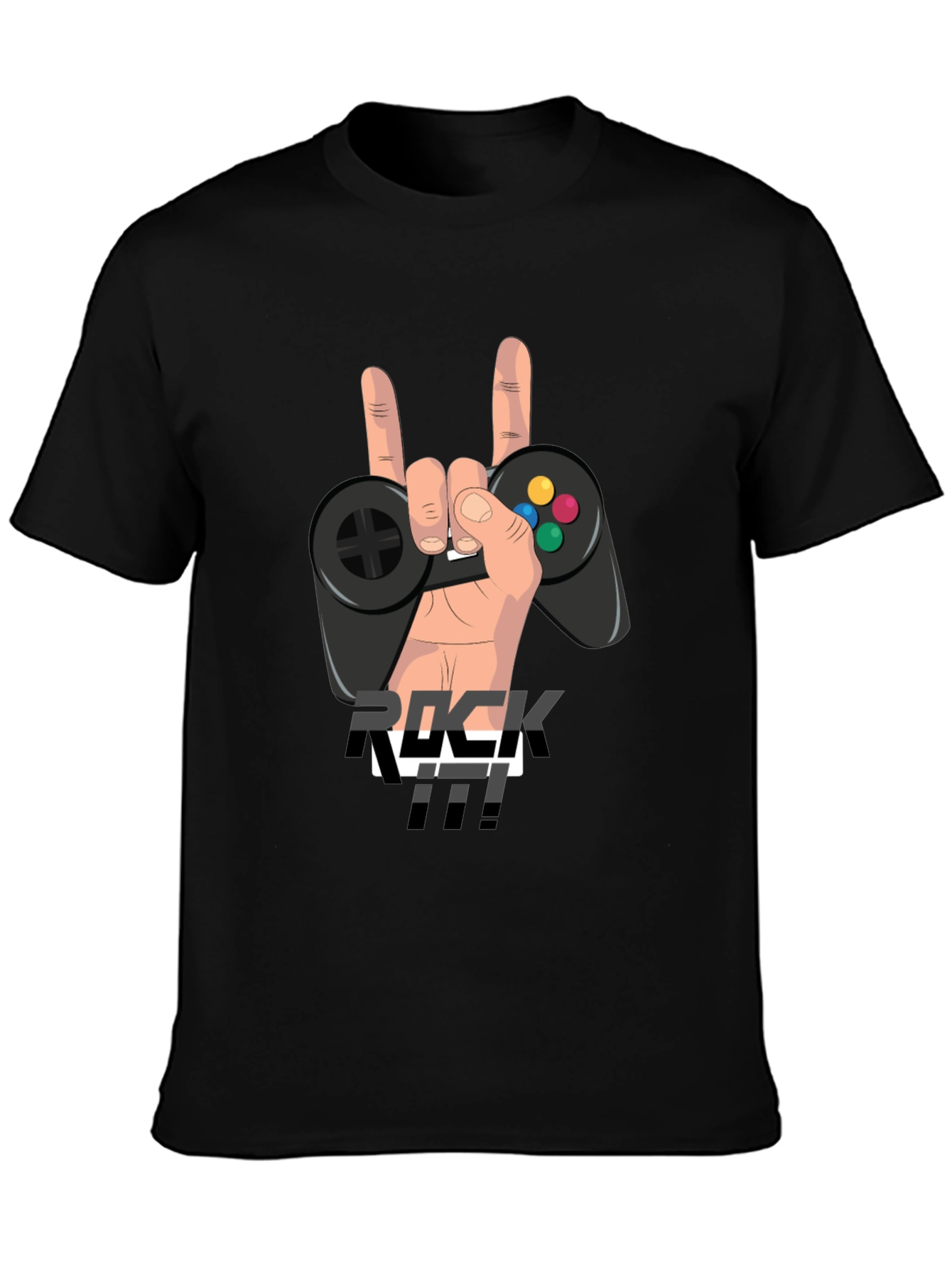 Rock It Gamer T-Shirt - Hand Controller Graphic