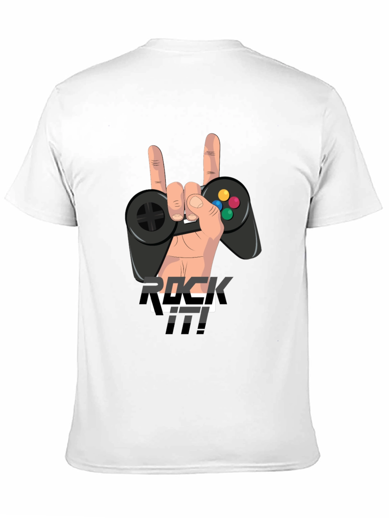 Rock It Gamer T-Shirt - Hand Controller Graphic