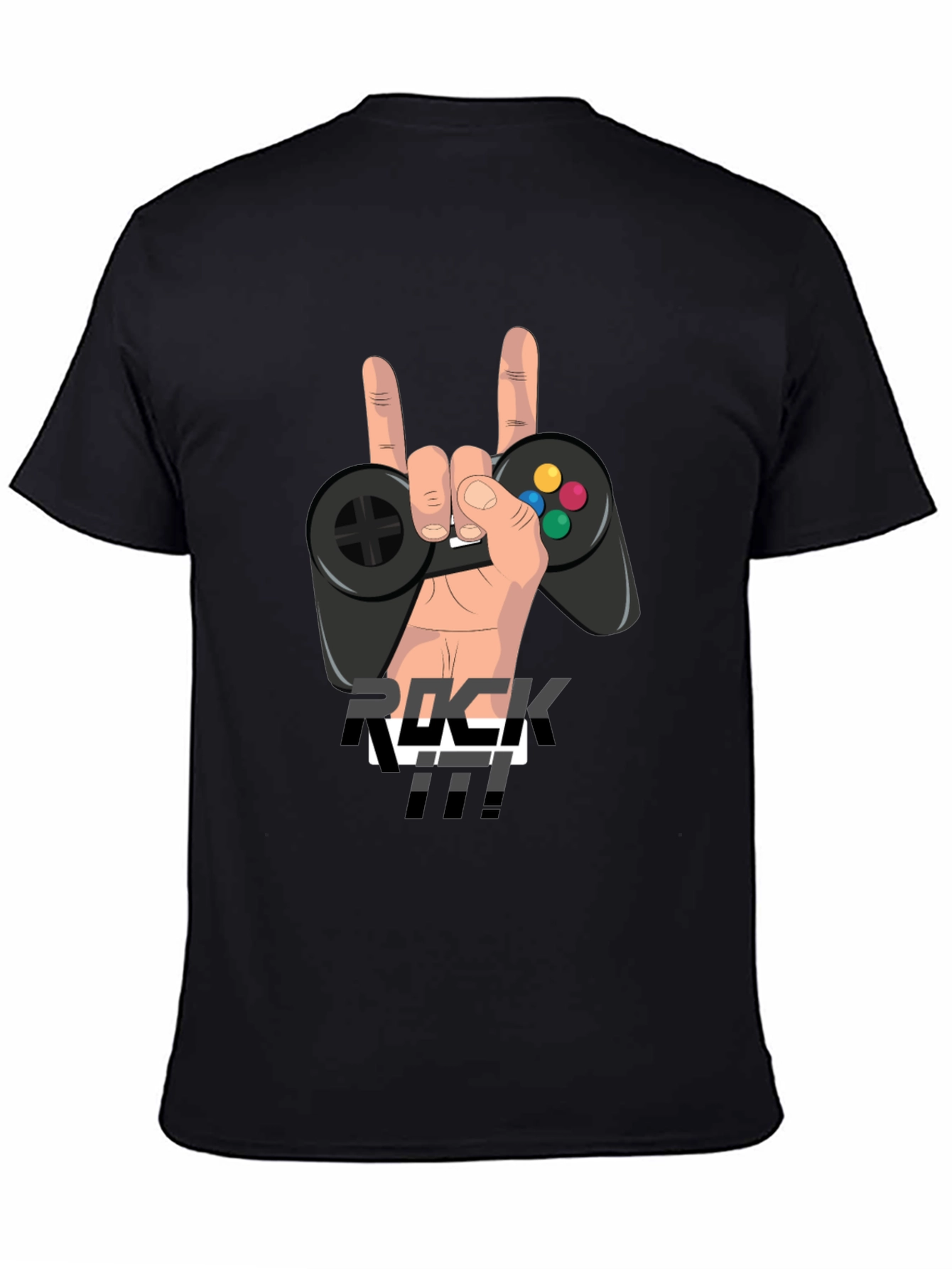 Rock It Gamer T-Shirt - Hand Controller Graphic