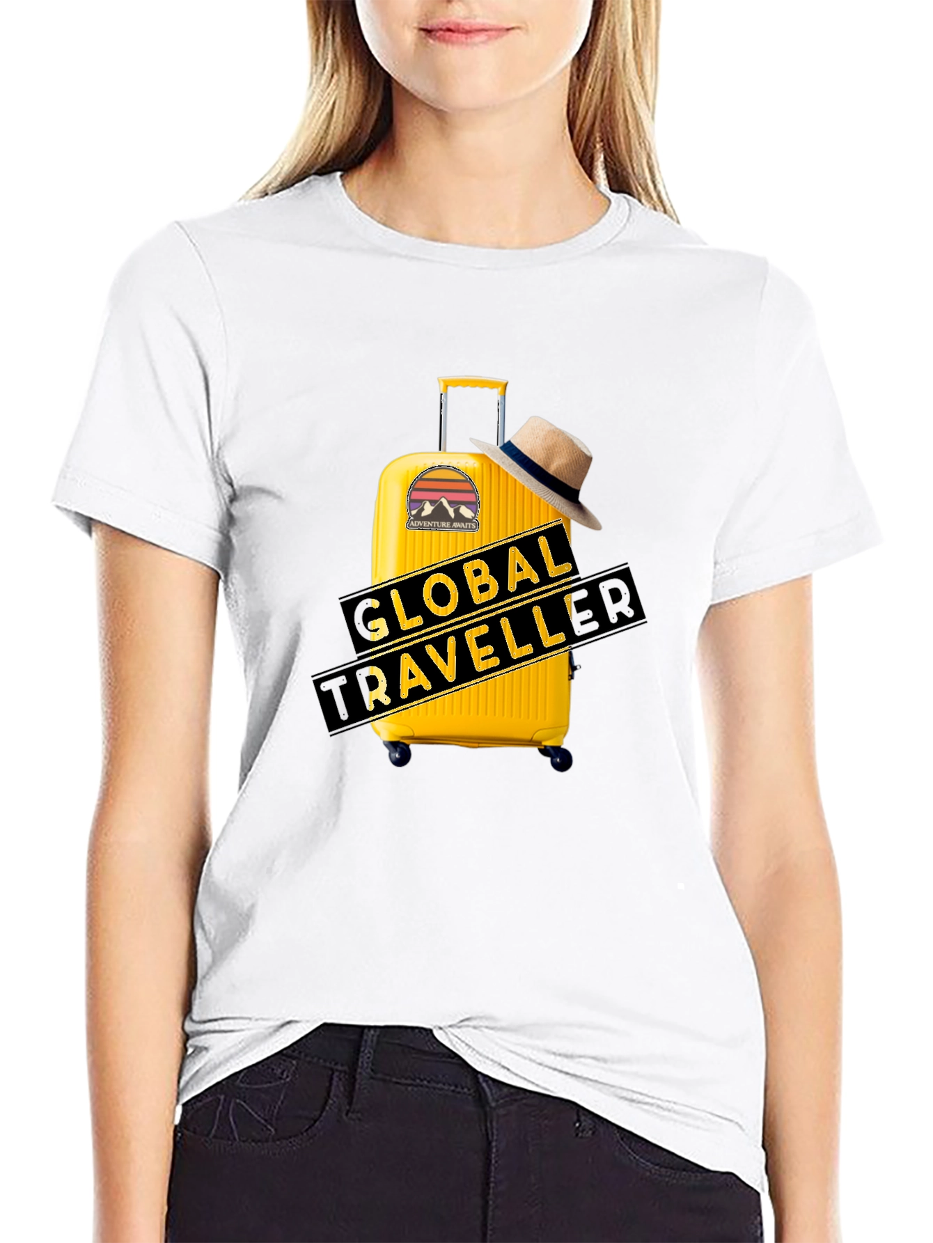 Global Traveller Black T-Shirt