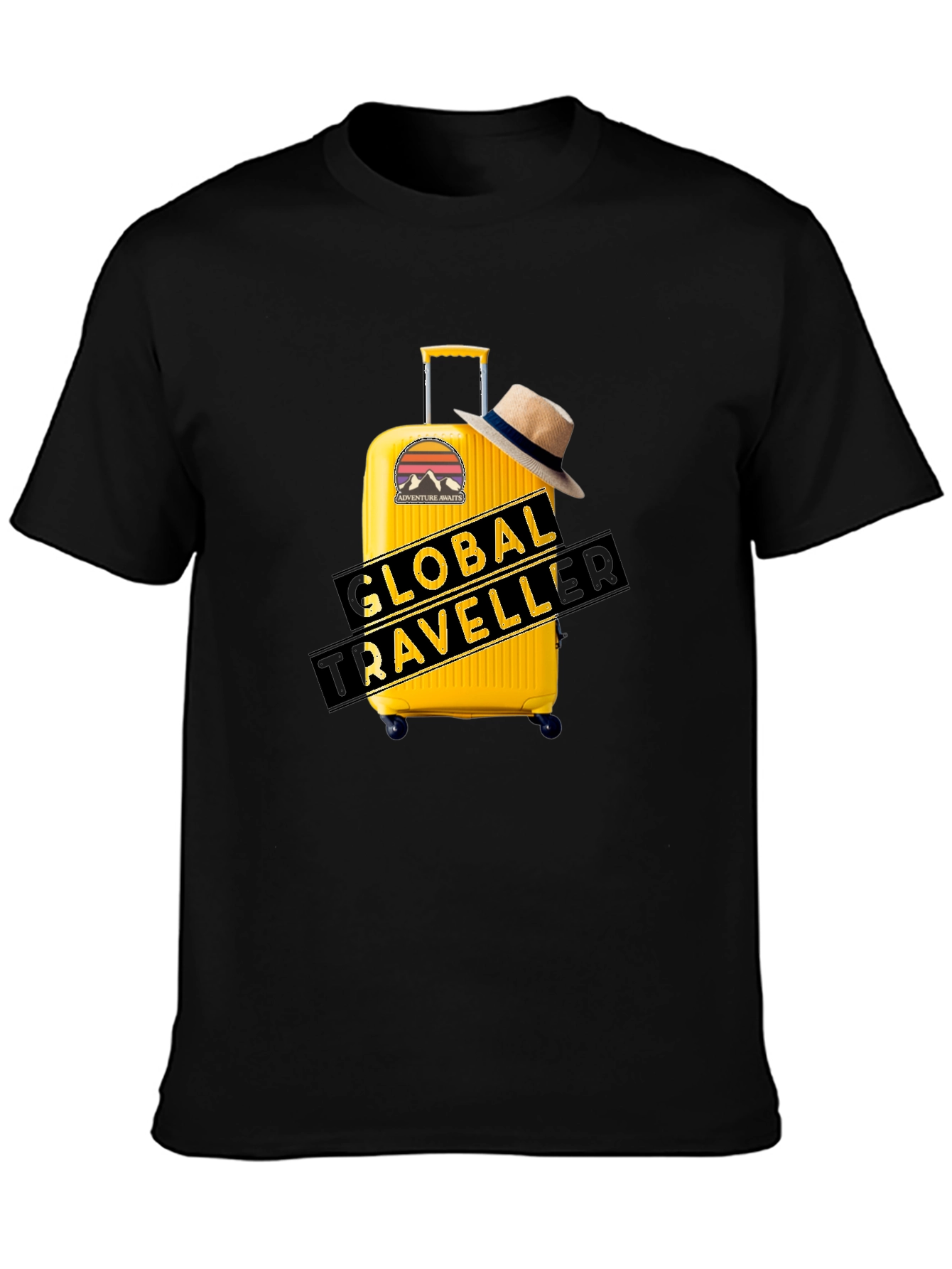 Global Traveller Black T-Shirt