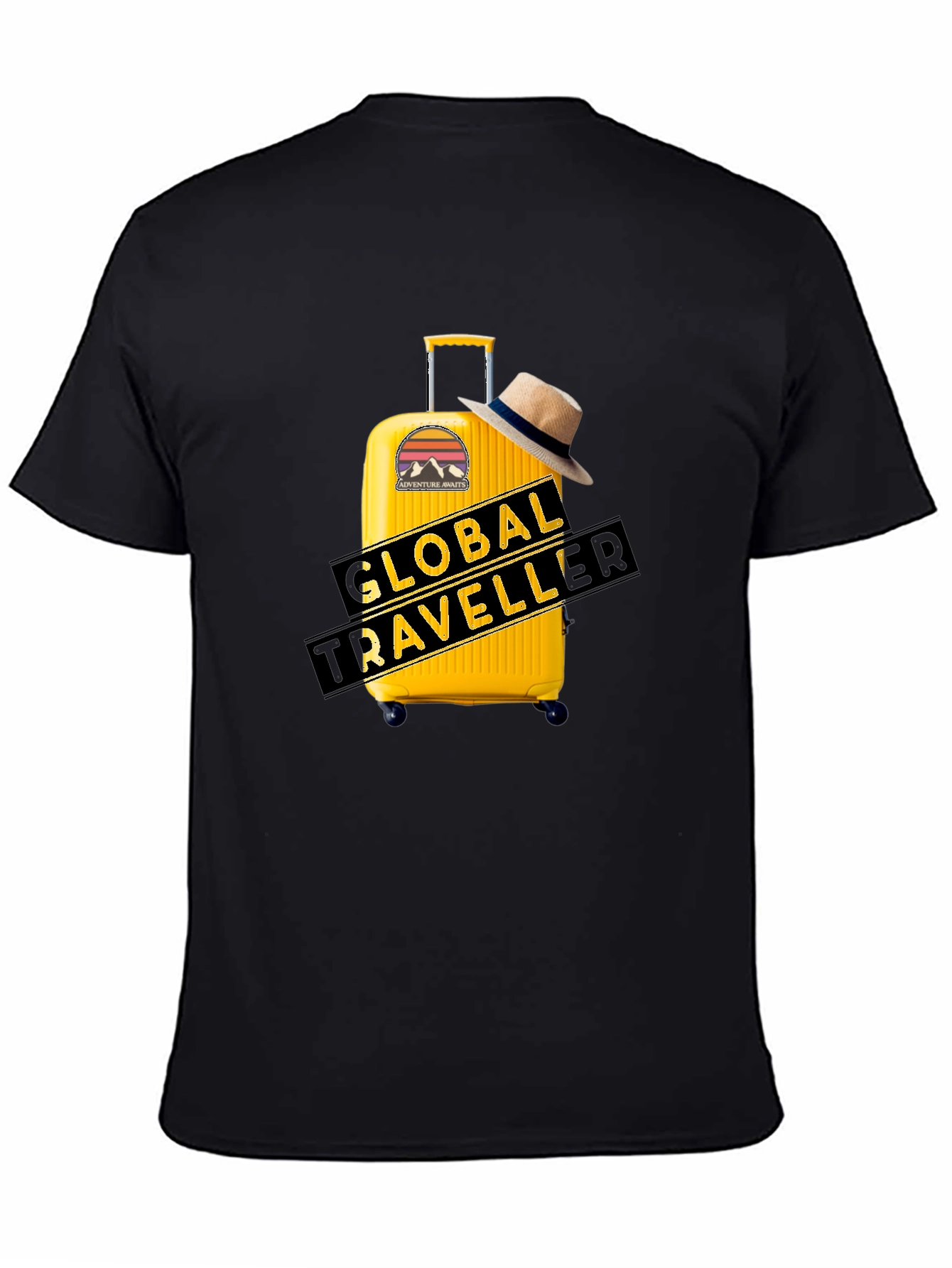 Global Traveller Black T-Shirt