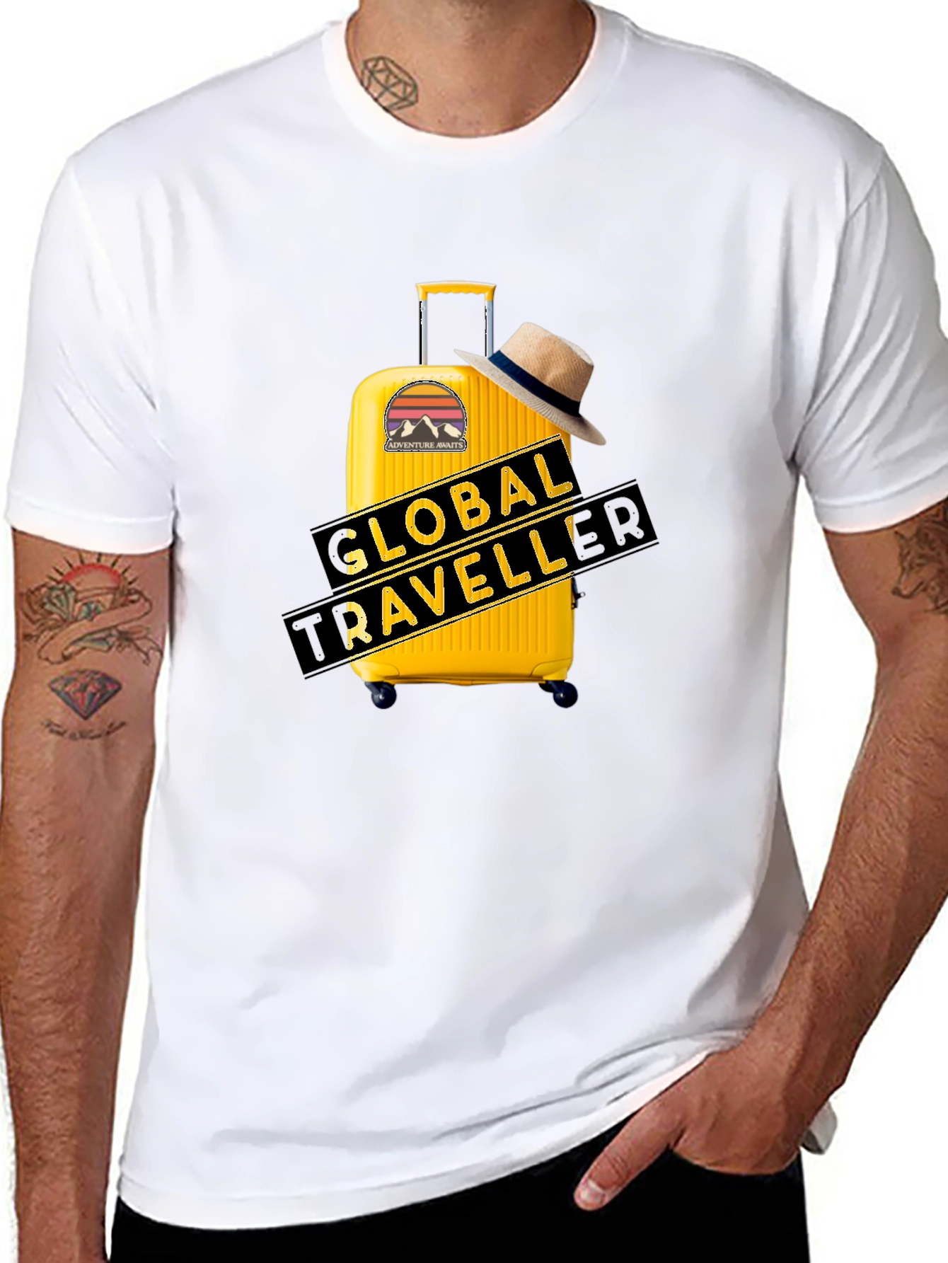 Global Traveller Black T-Shirt