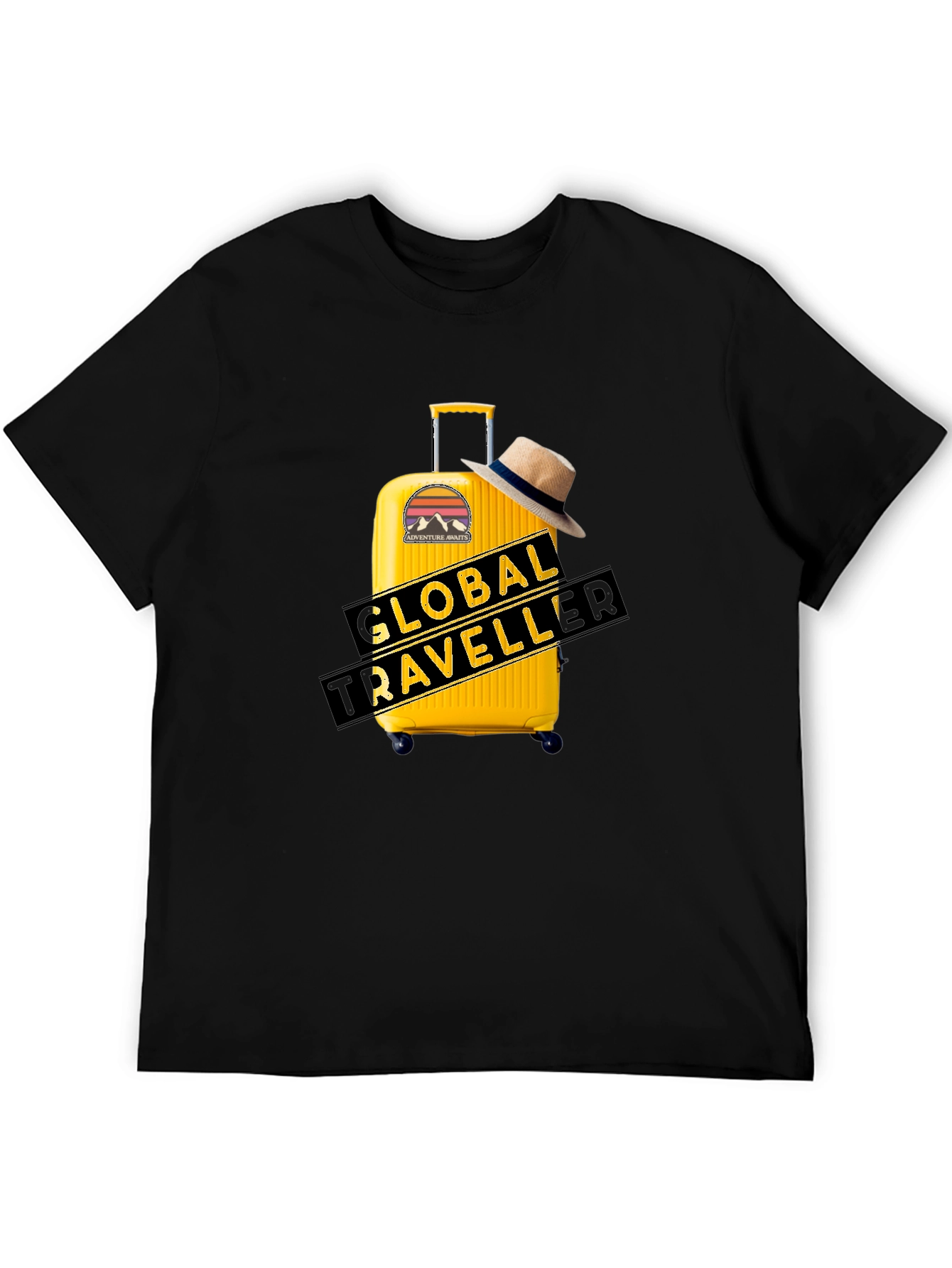 Global Traveller Black T-Shirt