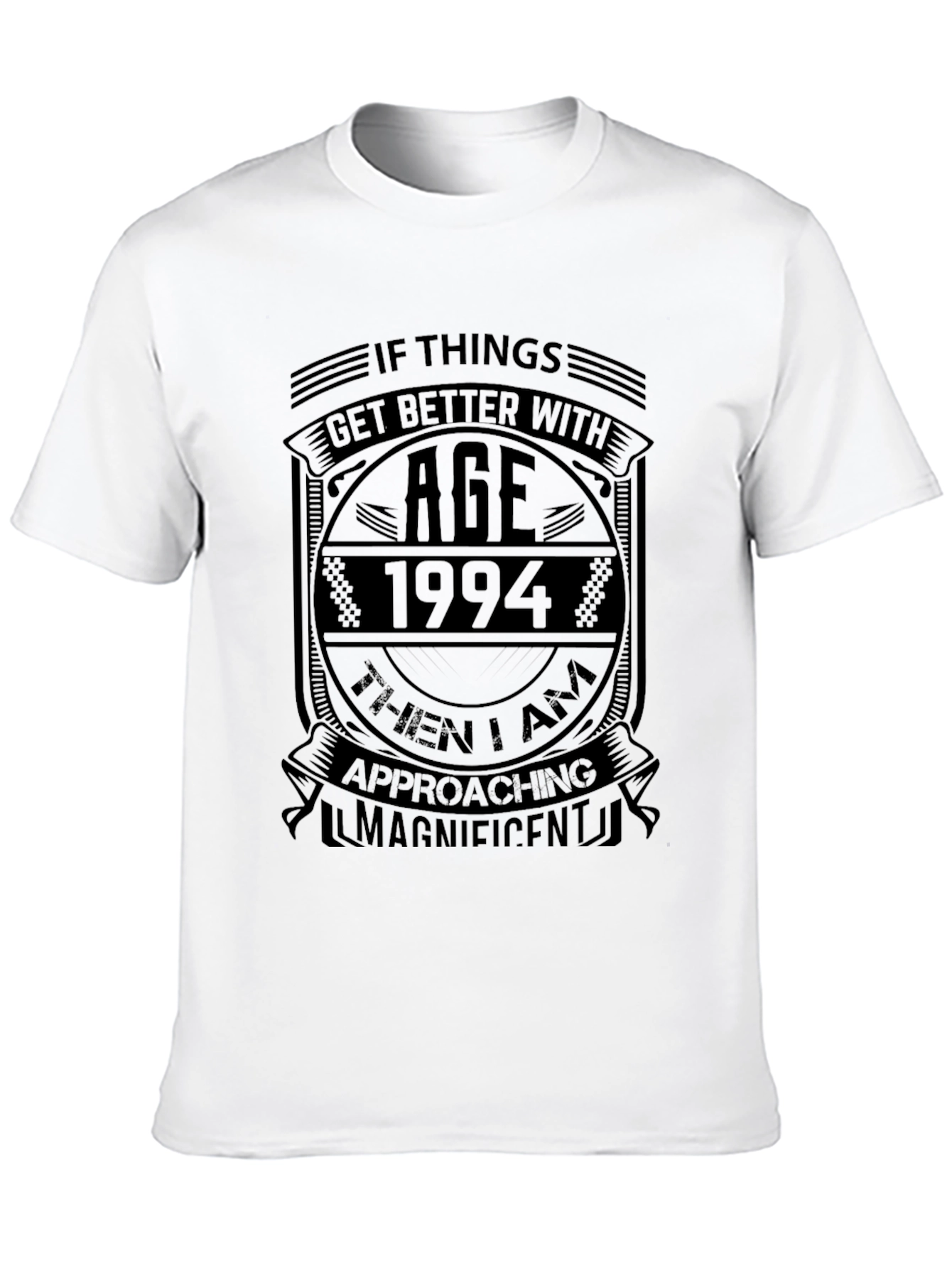 1994 Birthday Ageing Humor Black T-Shirt