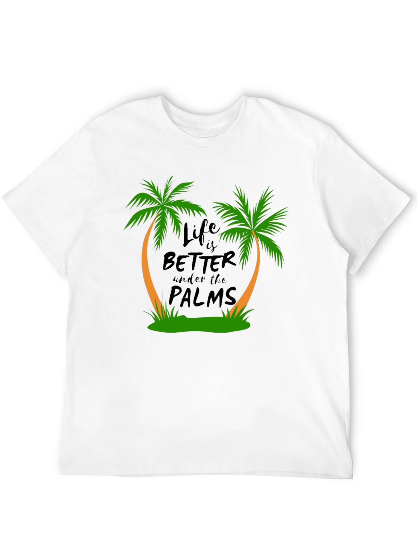 Life is Better Under the Palms Black T-Shirt