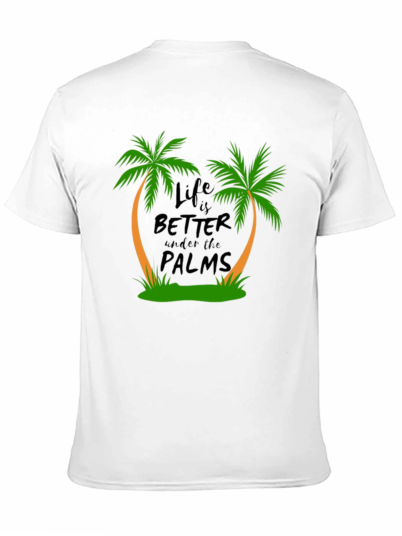 Life is Better Under the Palms Black T-Shirt