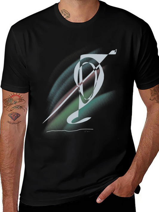 Abstract Graphic Black T-Shirt