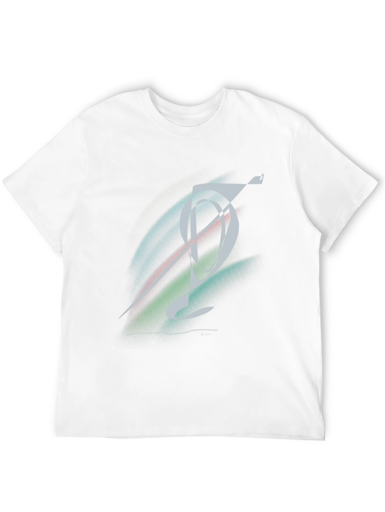 Abstract Graphic Black T-Shirt