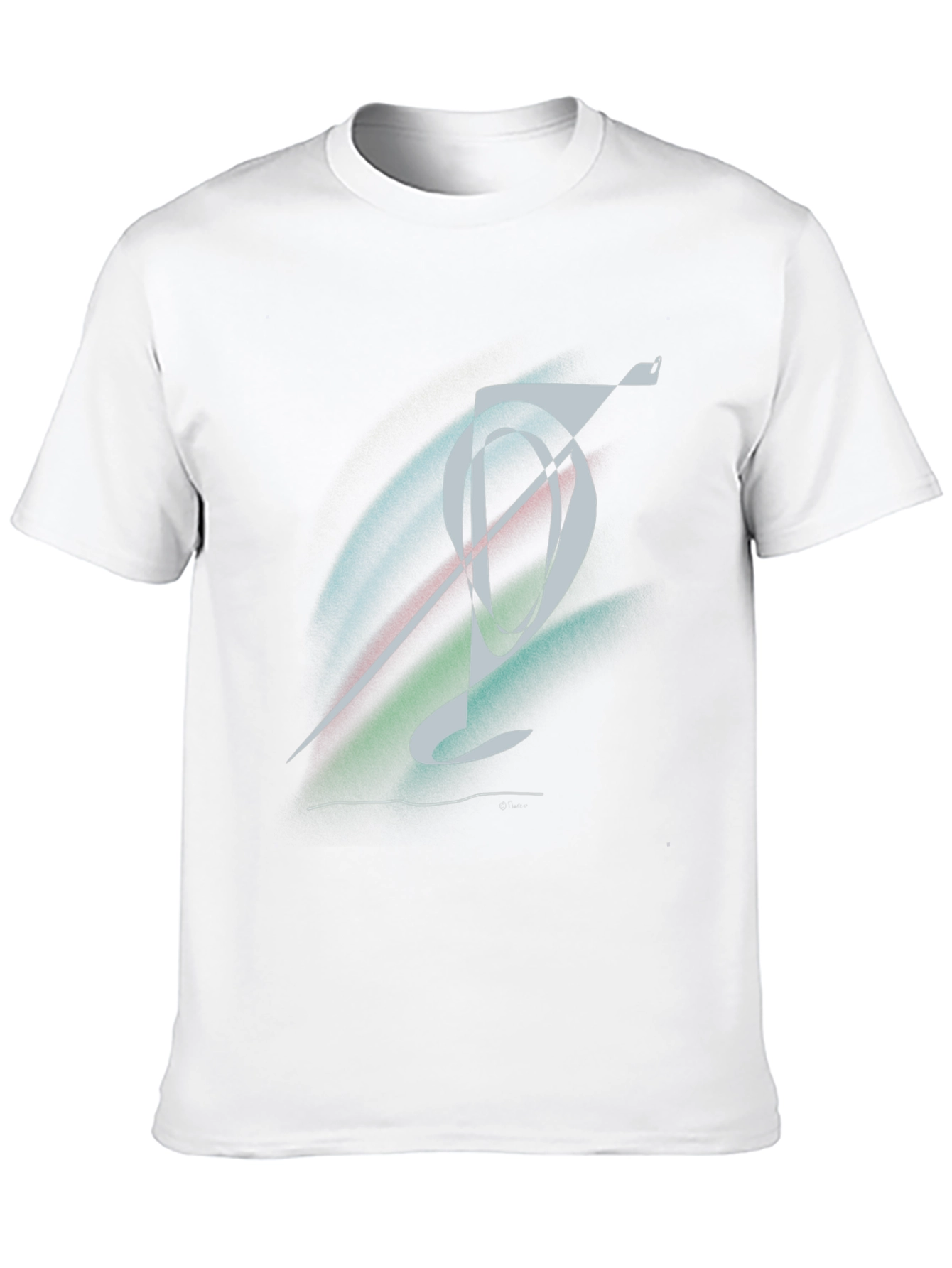 Abstract Graphic Black T-Shirt