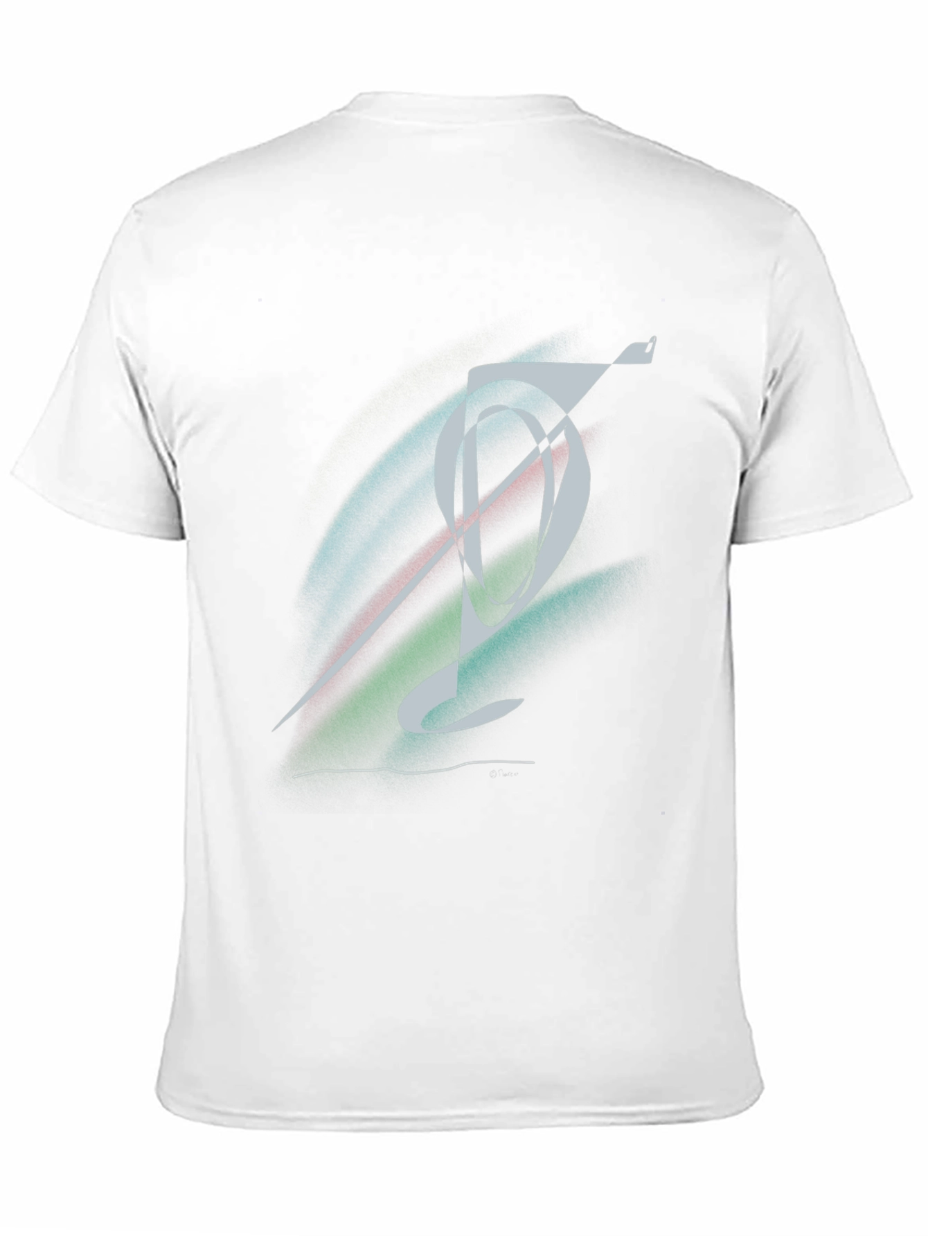 Abstract Graphic Black T-Shirt