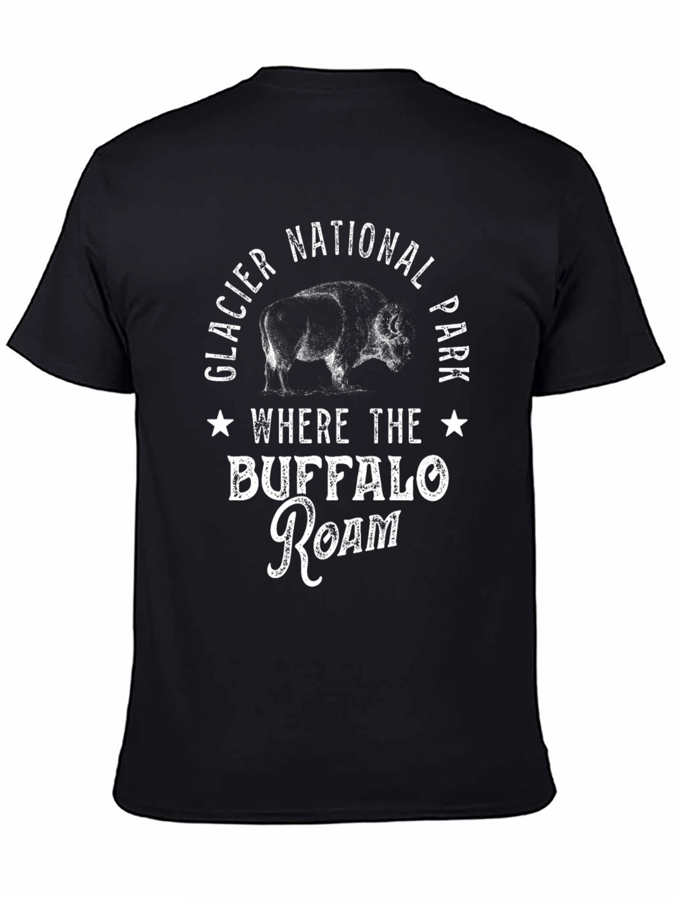 Glacier National Park Buffalo Roam T-Shirt