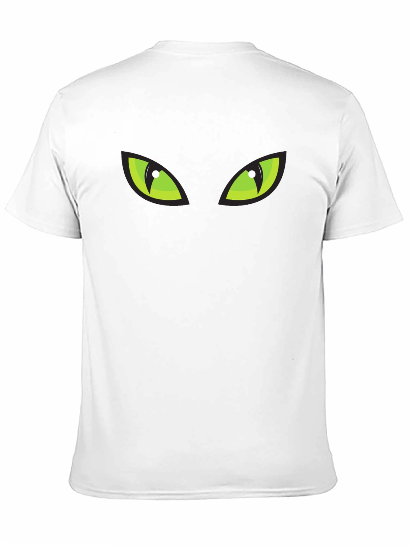 Mysterious Green Eyes Black T-Shirt