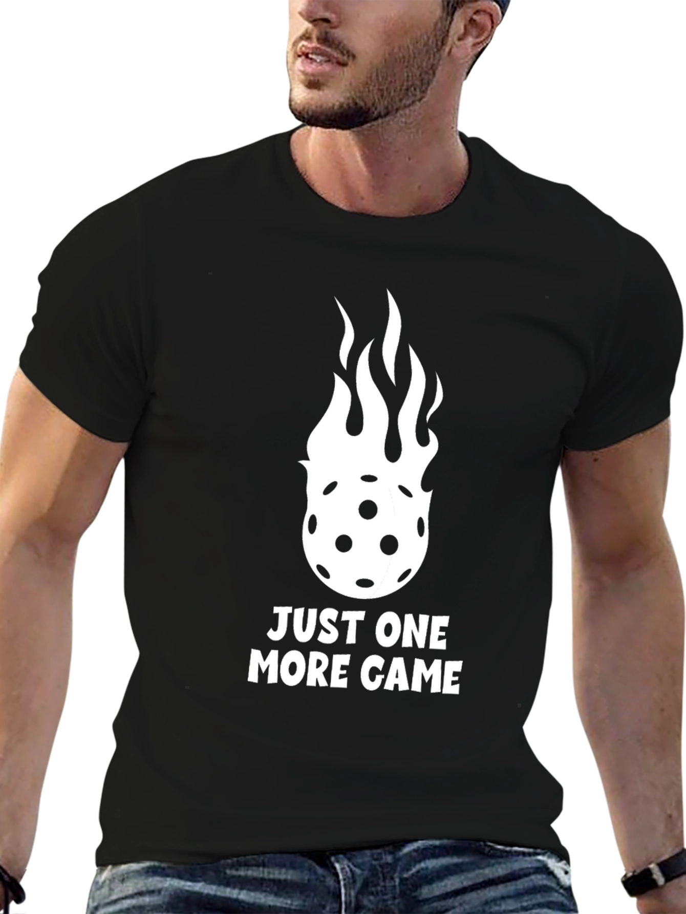 Just One More Game Black T-Shirt