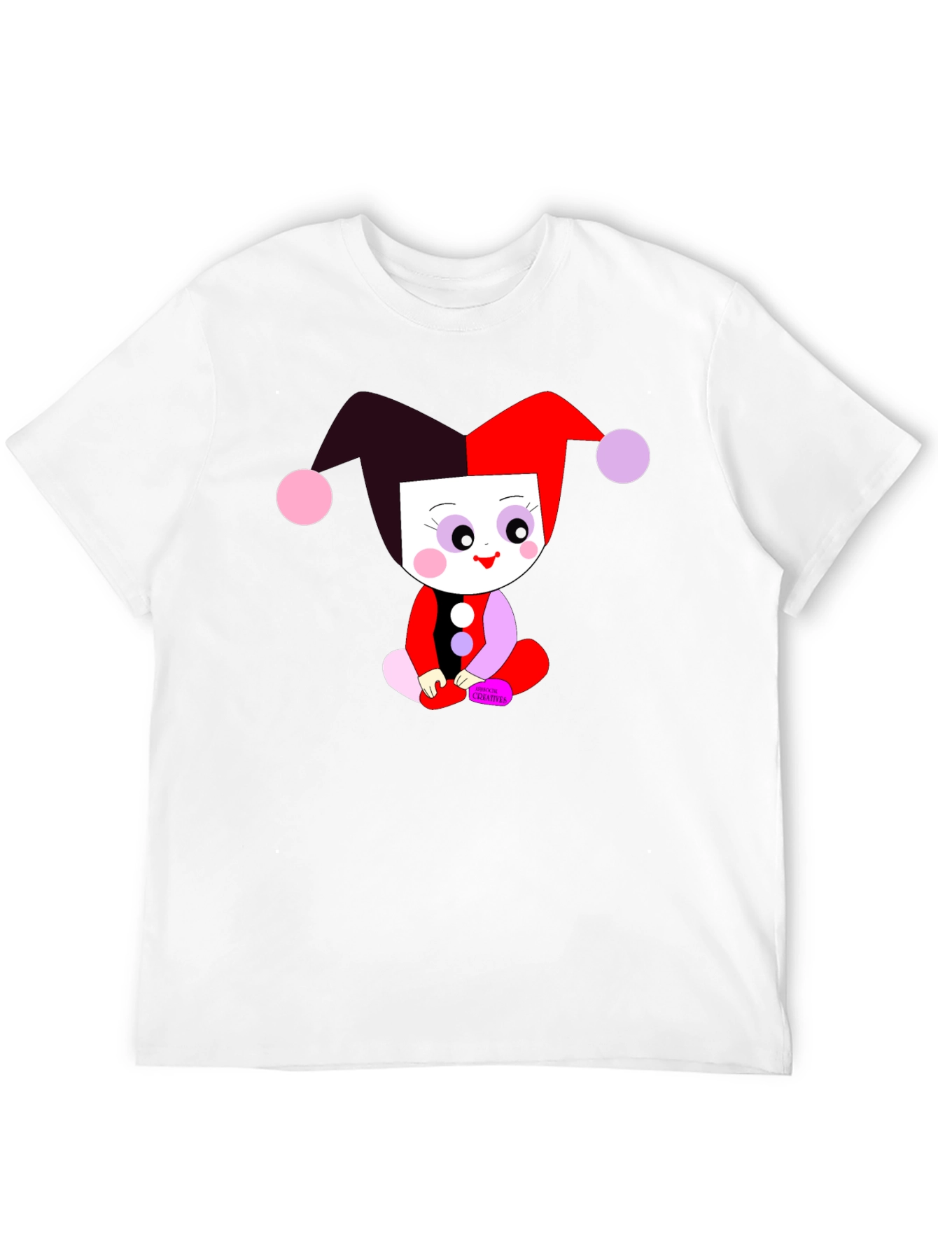 Clown Baby Graphic Tee - Black Cotton Shirt