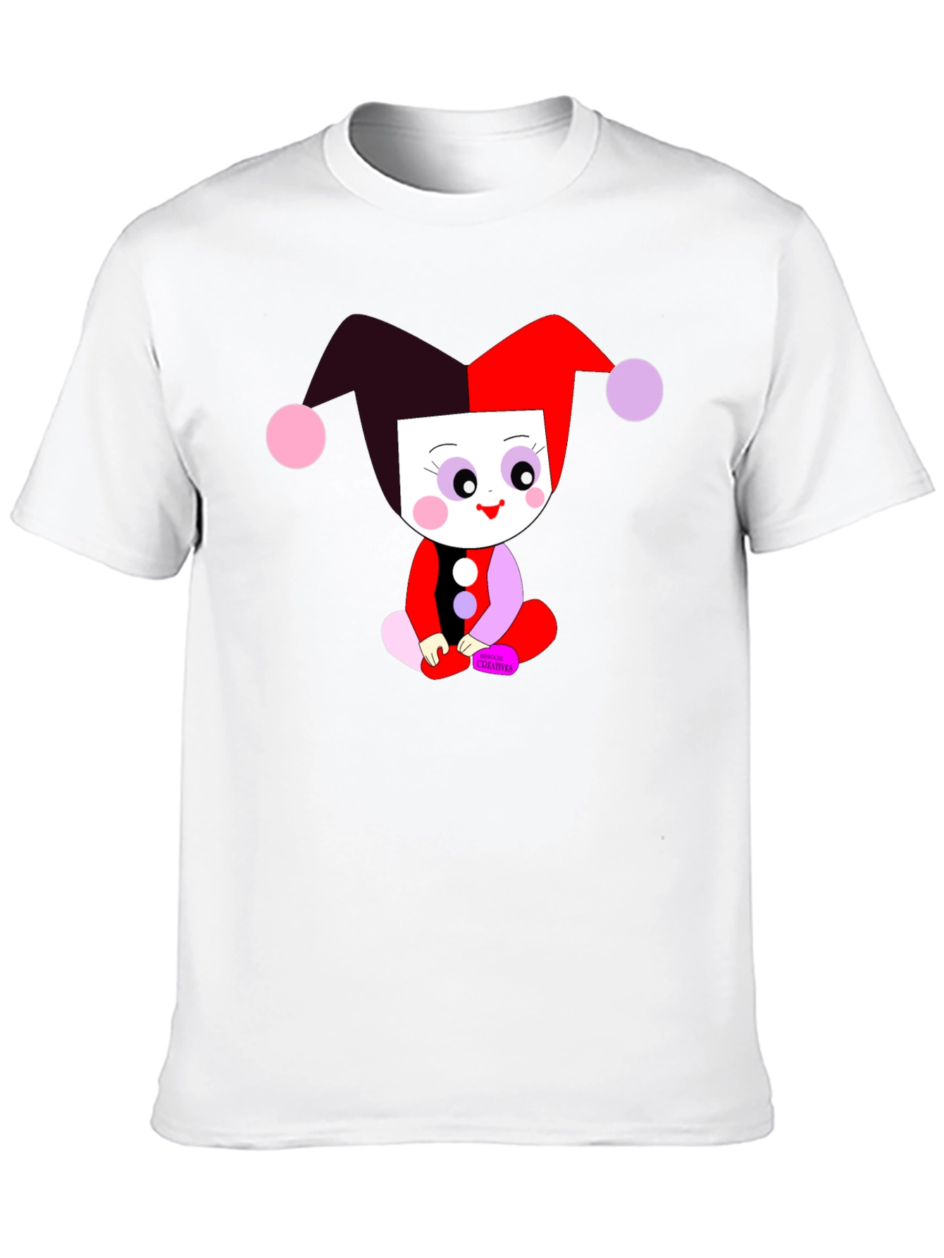 Clown Baby Graphic Tee - Black Cotton Shirt