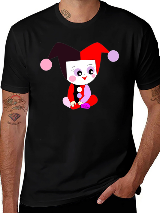 Clown Baby Graphic Tee - Black Cotton Shirt