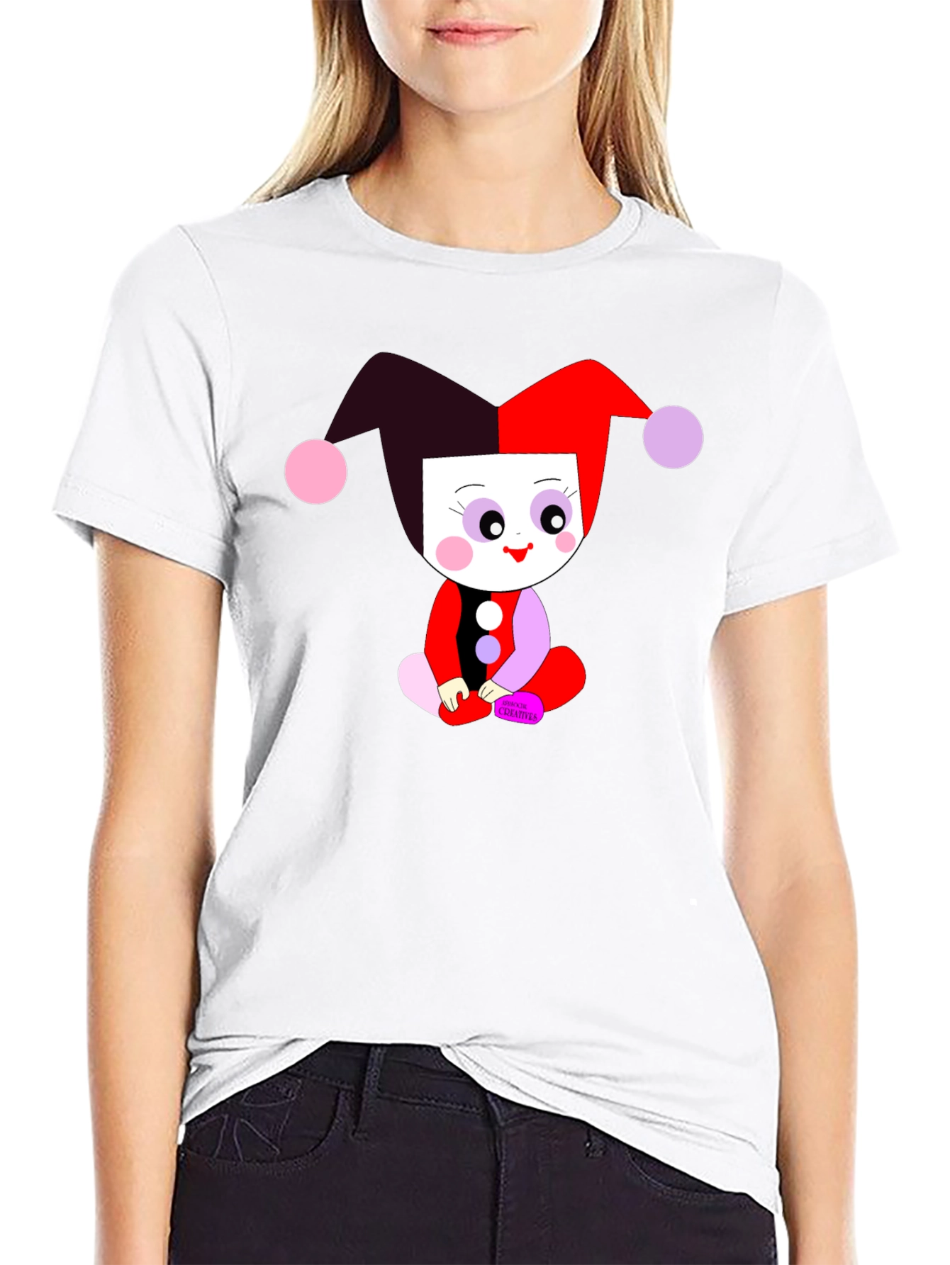 Clown Baby Graphic Tee - Black Cotton Shirt