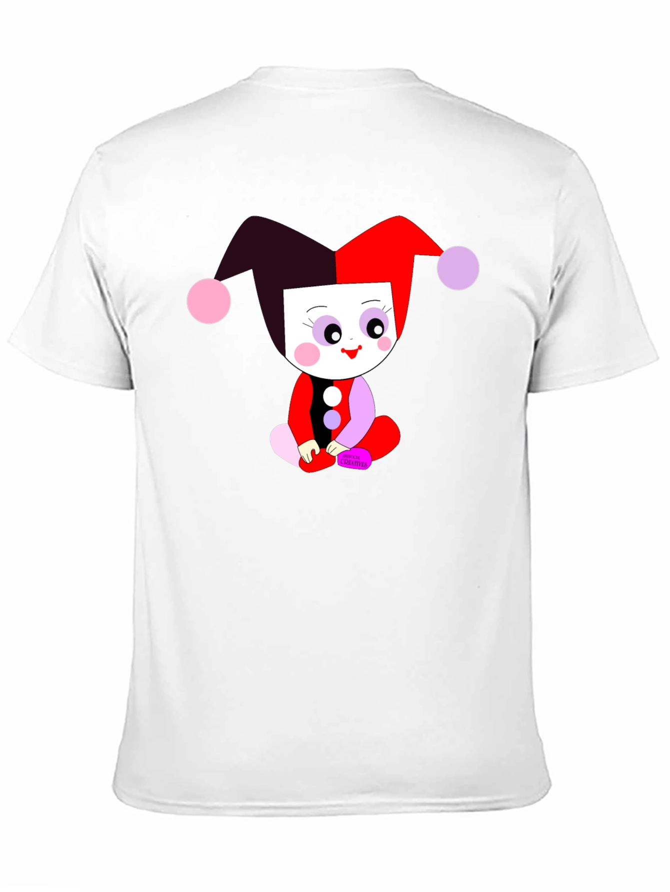 Clown Baby Graphic Tee - Black Cotton Shirt