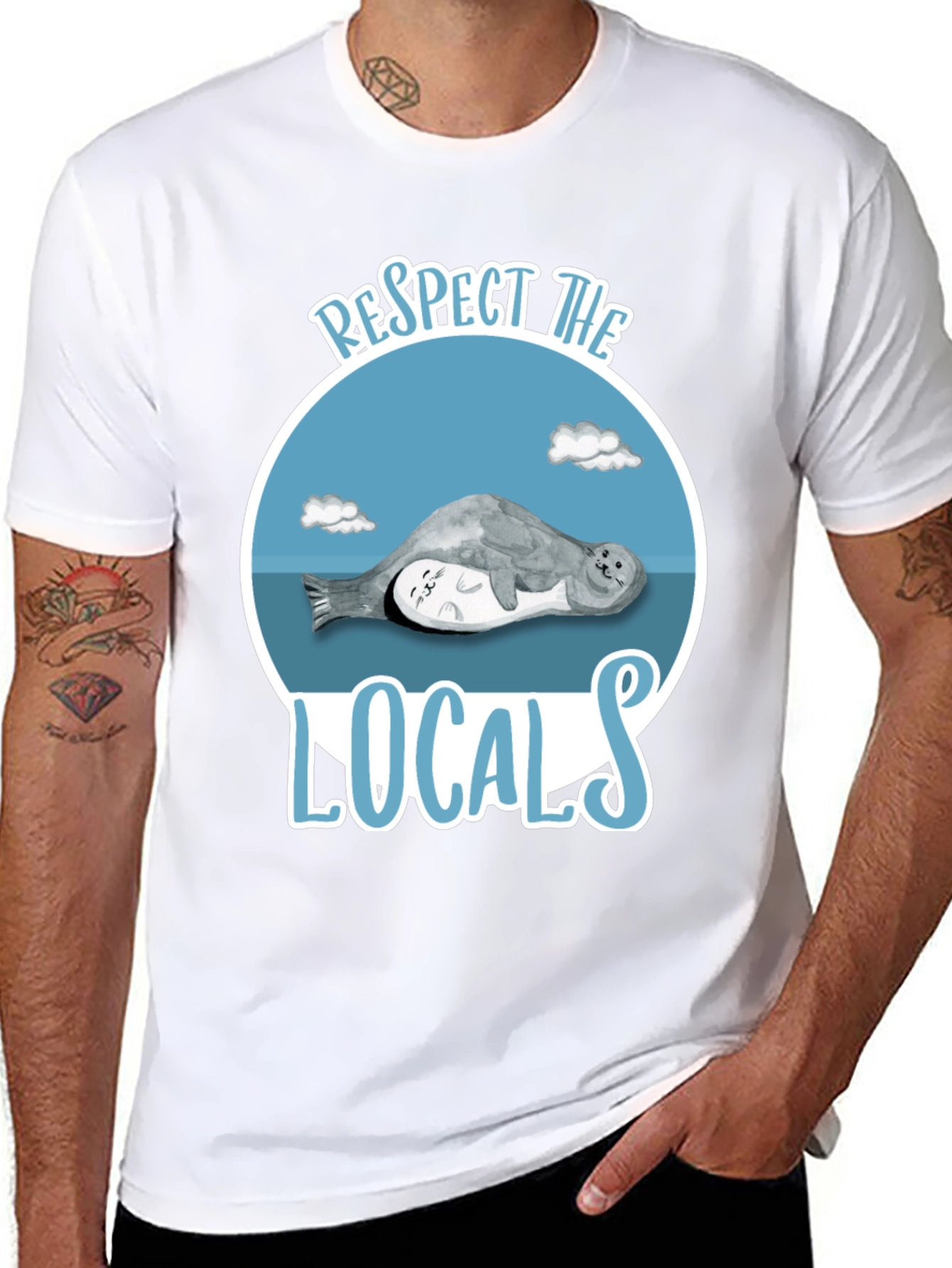 Respect the Locals Seal Graphic T-Shirt