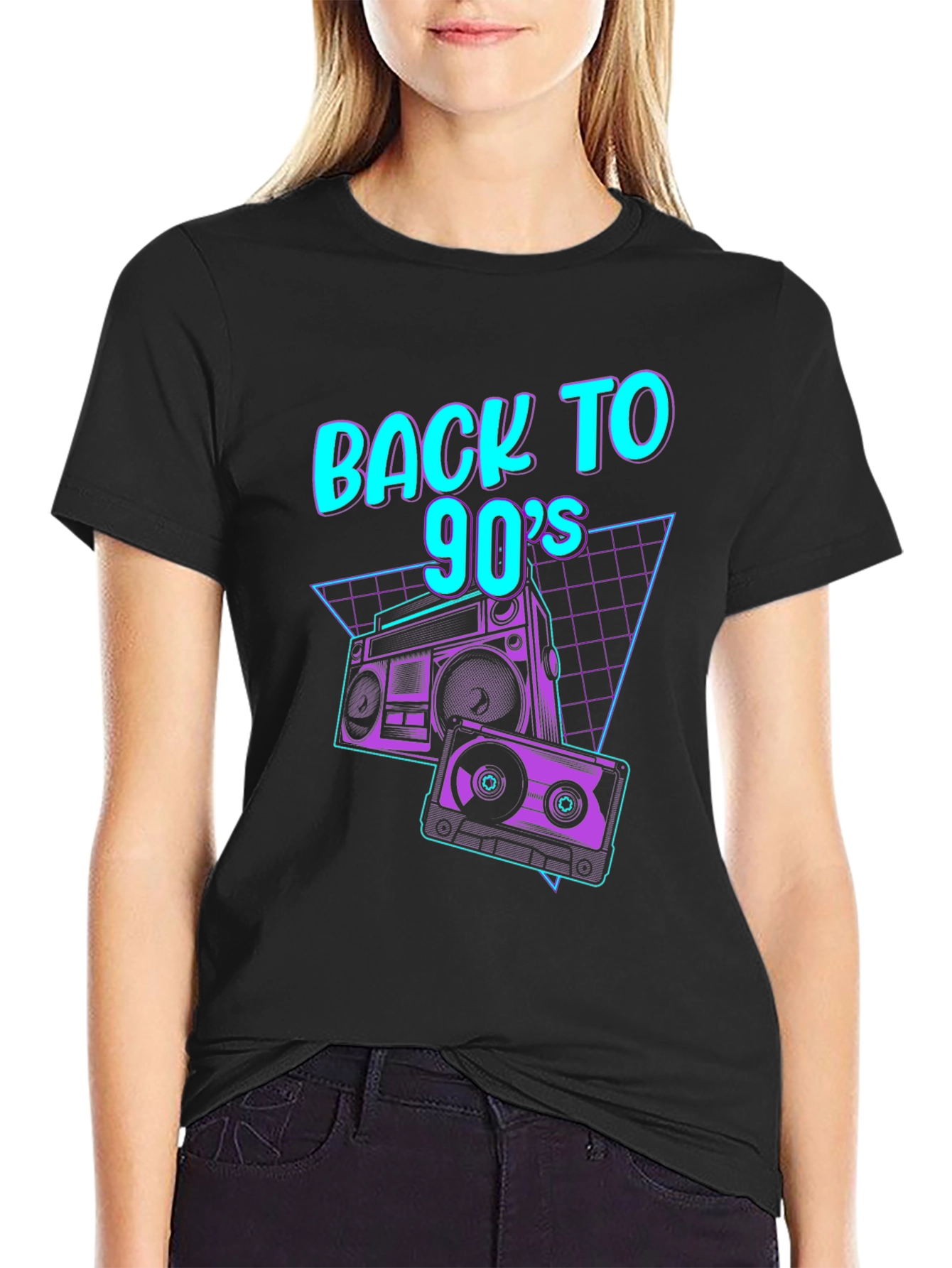 Retro 90s Boombox Graphic Tee