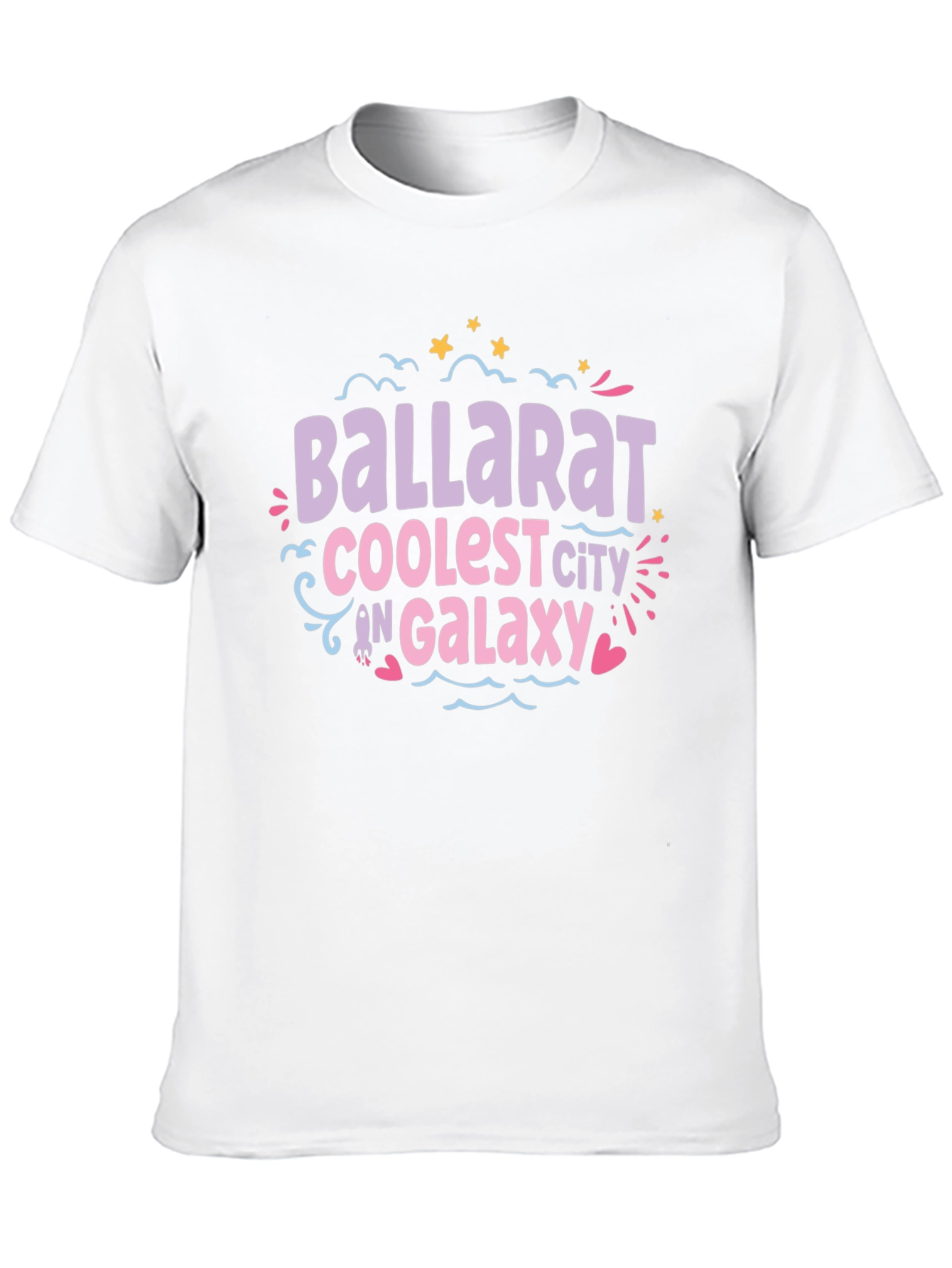 Ballarat Coolest City T-Shirt Galaxy Design