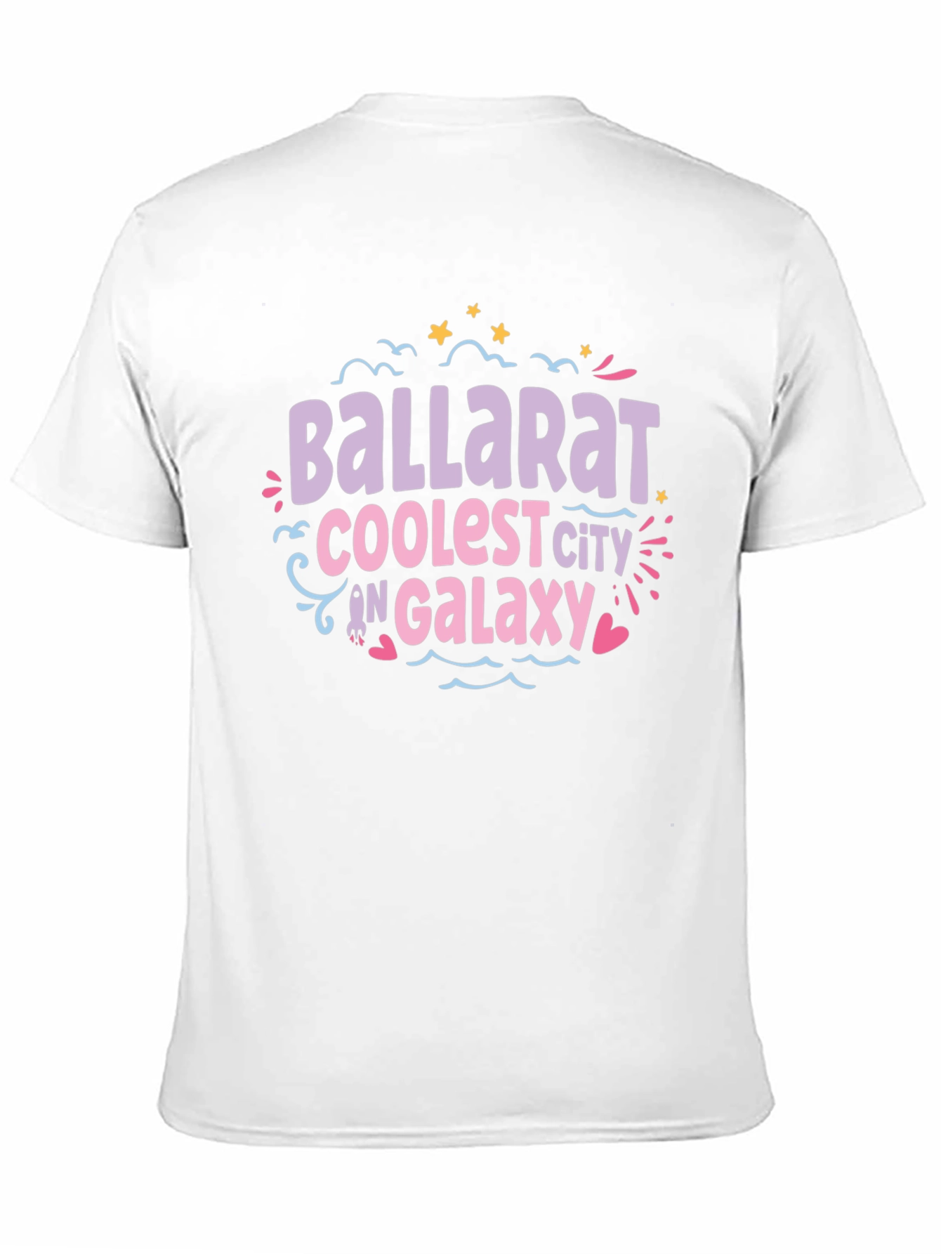Ballarat Coolest City T-Shirt Galaxy Design