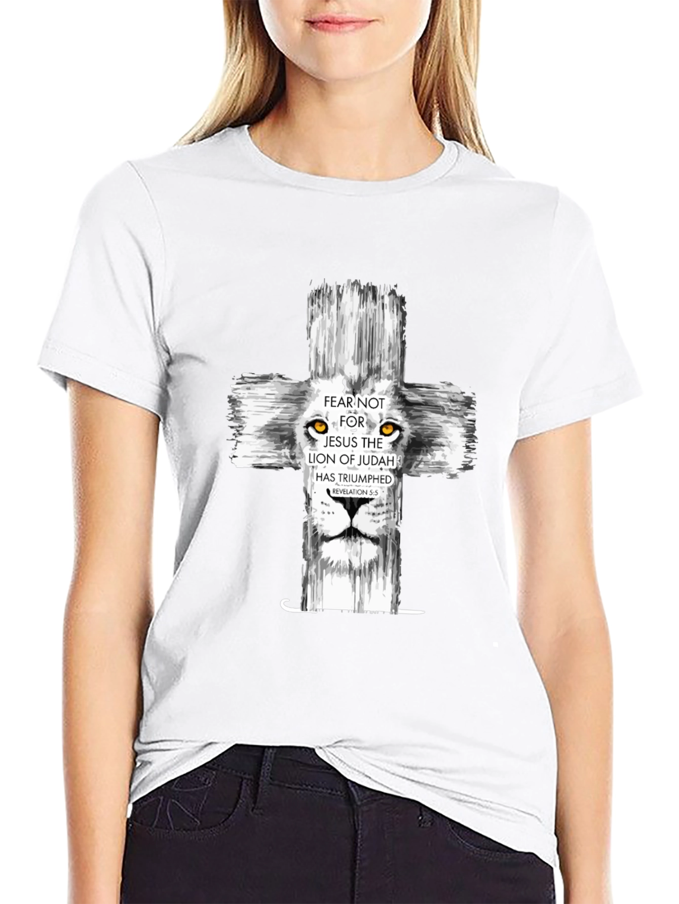 Lion of Judah Cross Graphic Tee