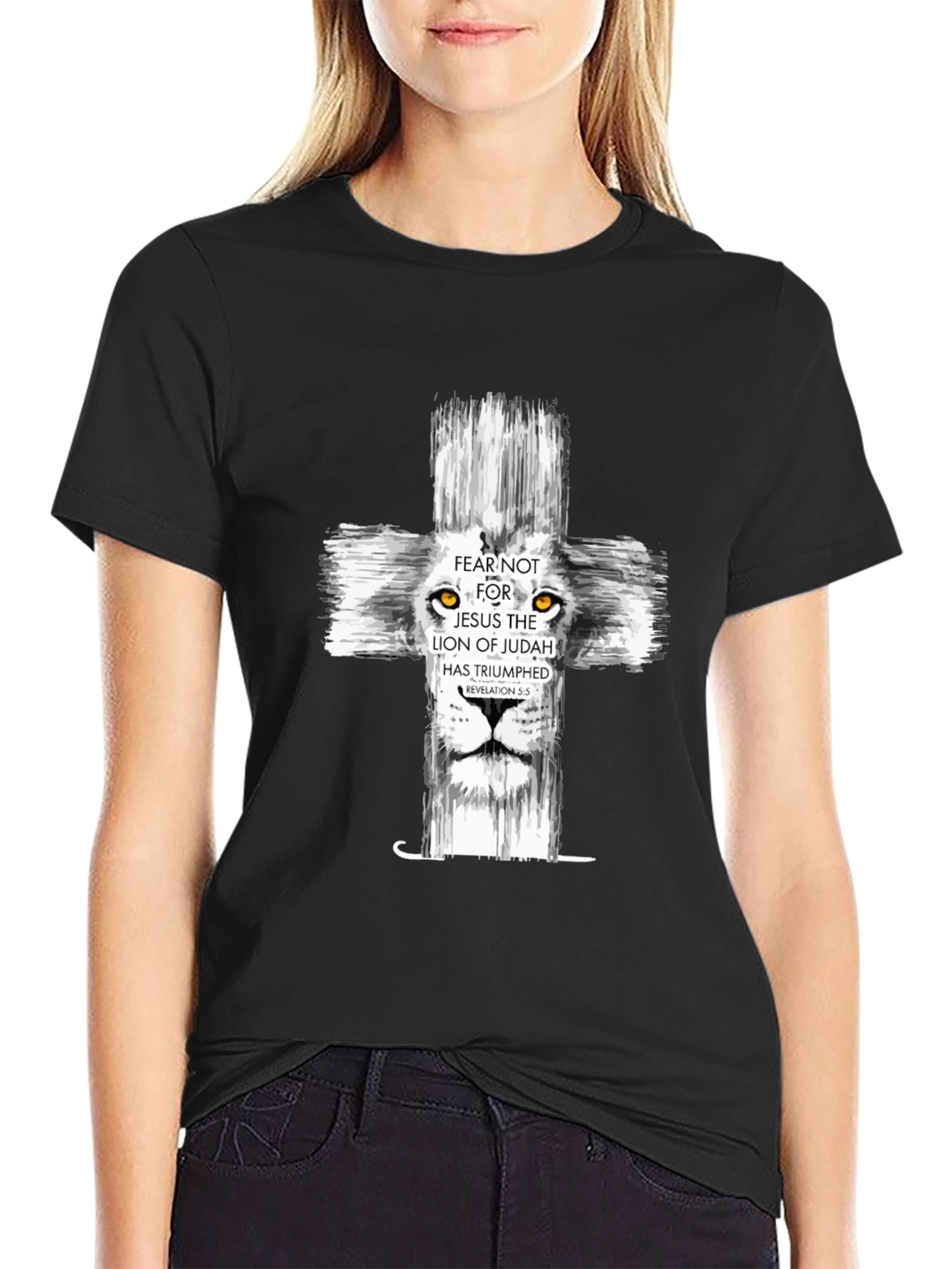 Lion of Judah Cross Graphic Tee