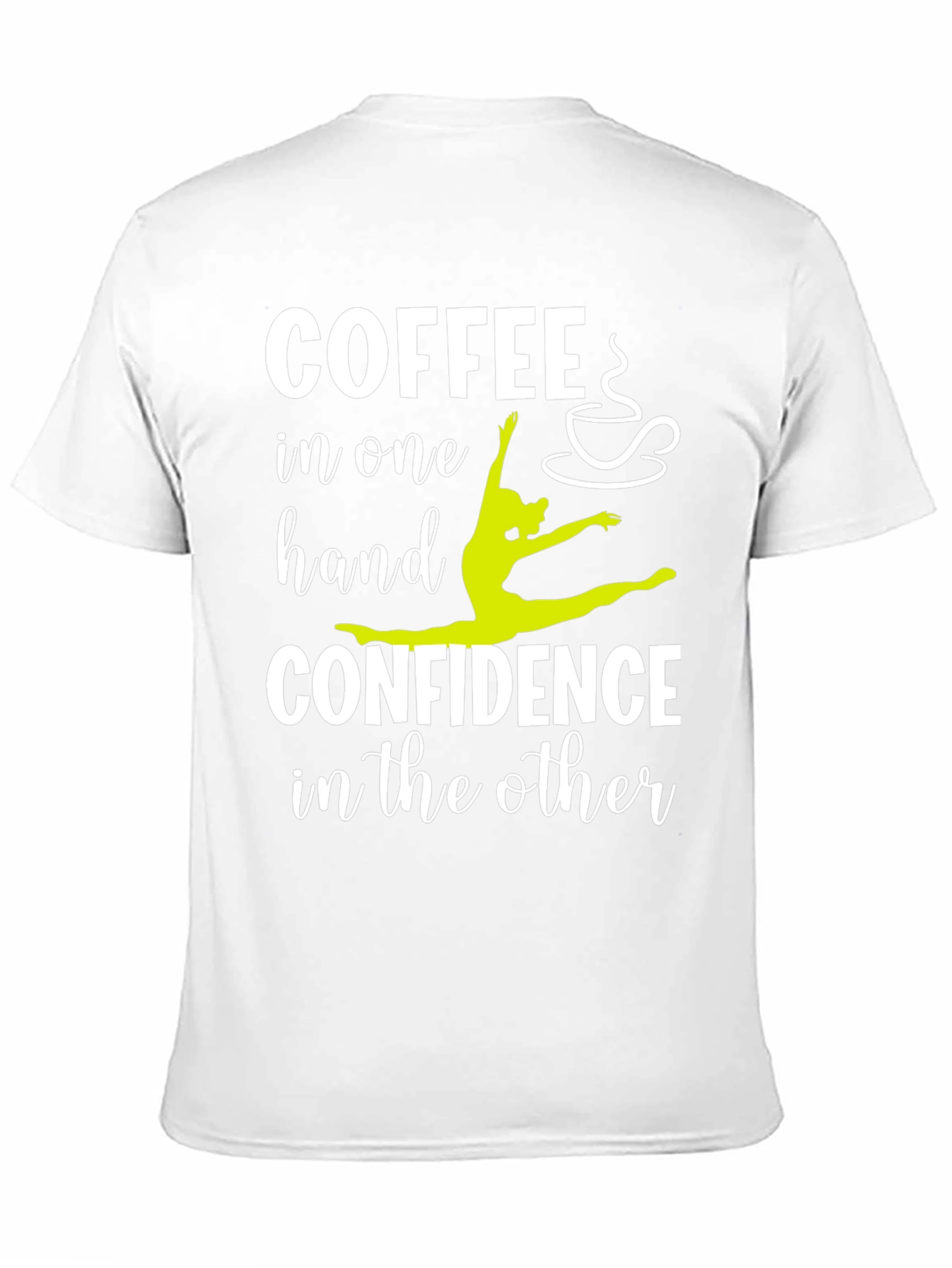 Coffee & Confidence Graphic Tee - Gymnast Design