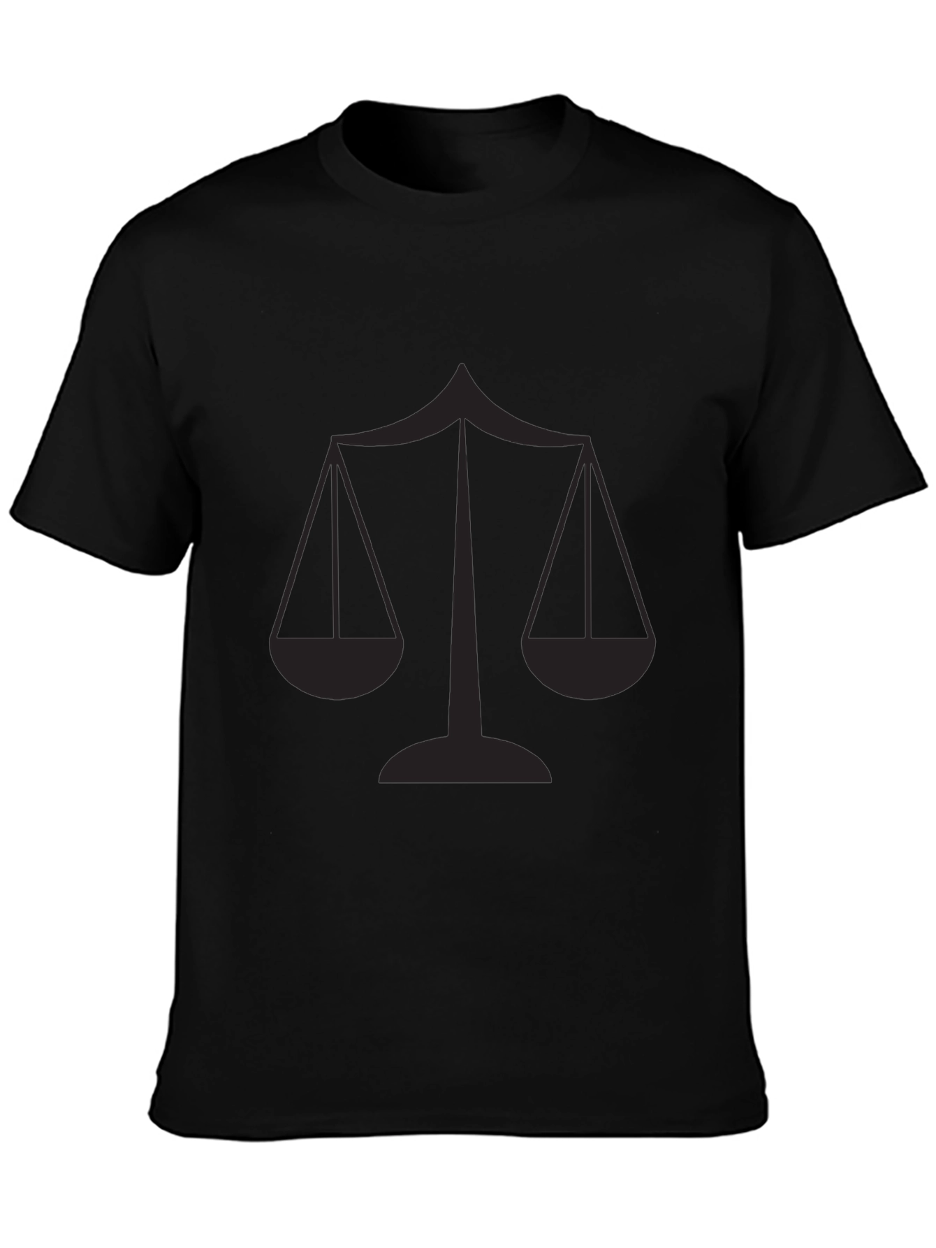 Scales of Justice Graphic Tee - Black
