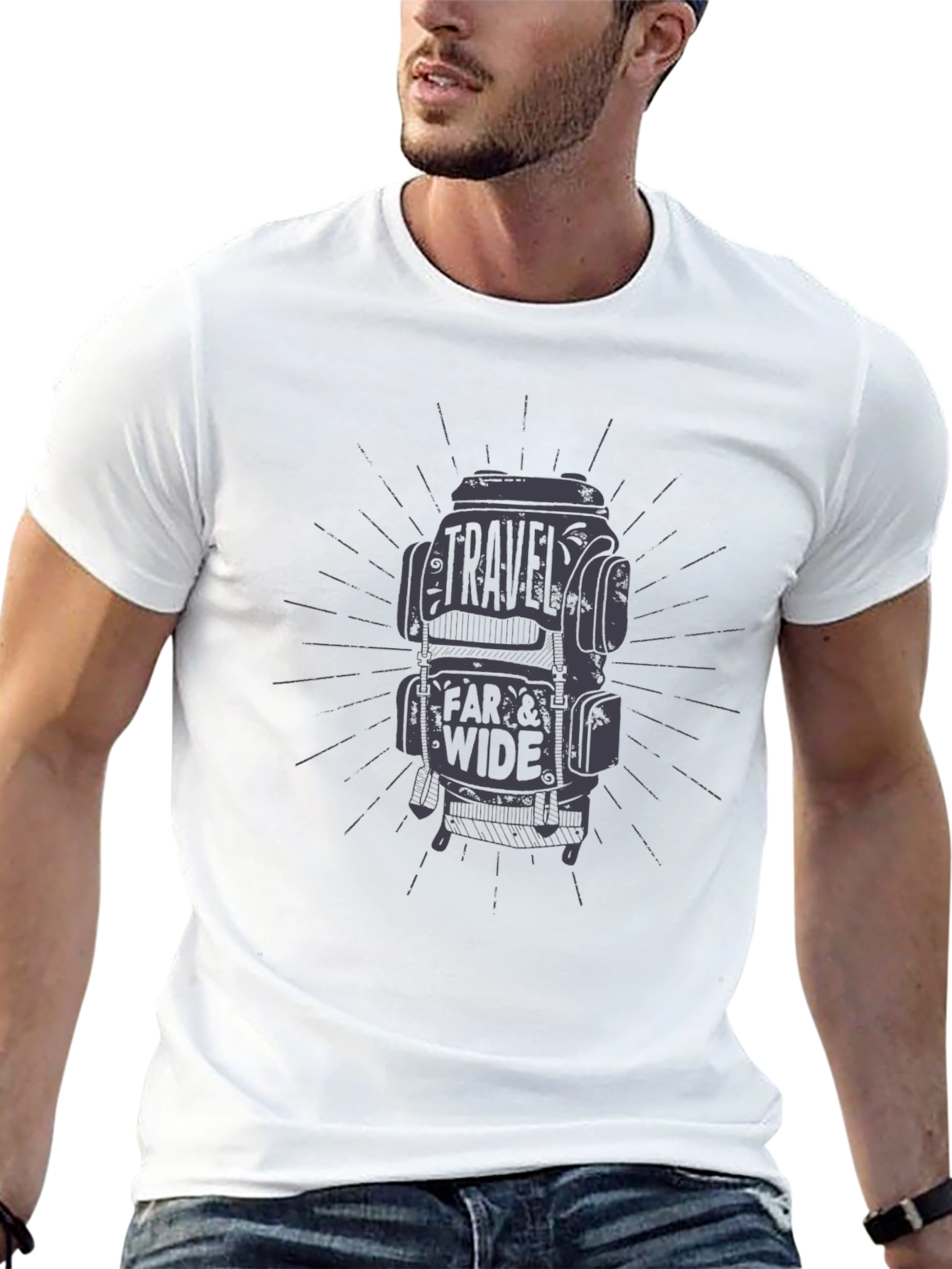 Travel Far & Wide Graphic Tee - Adventure Ready!