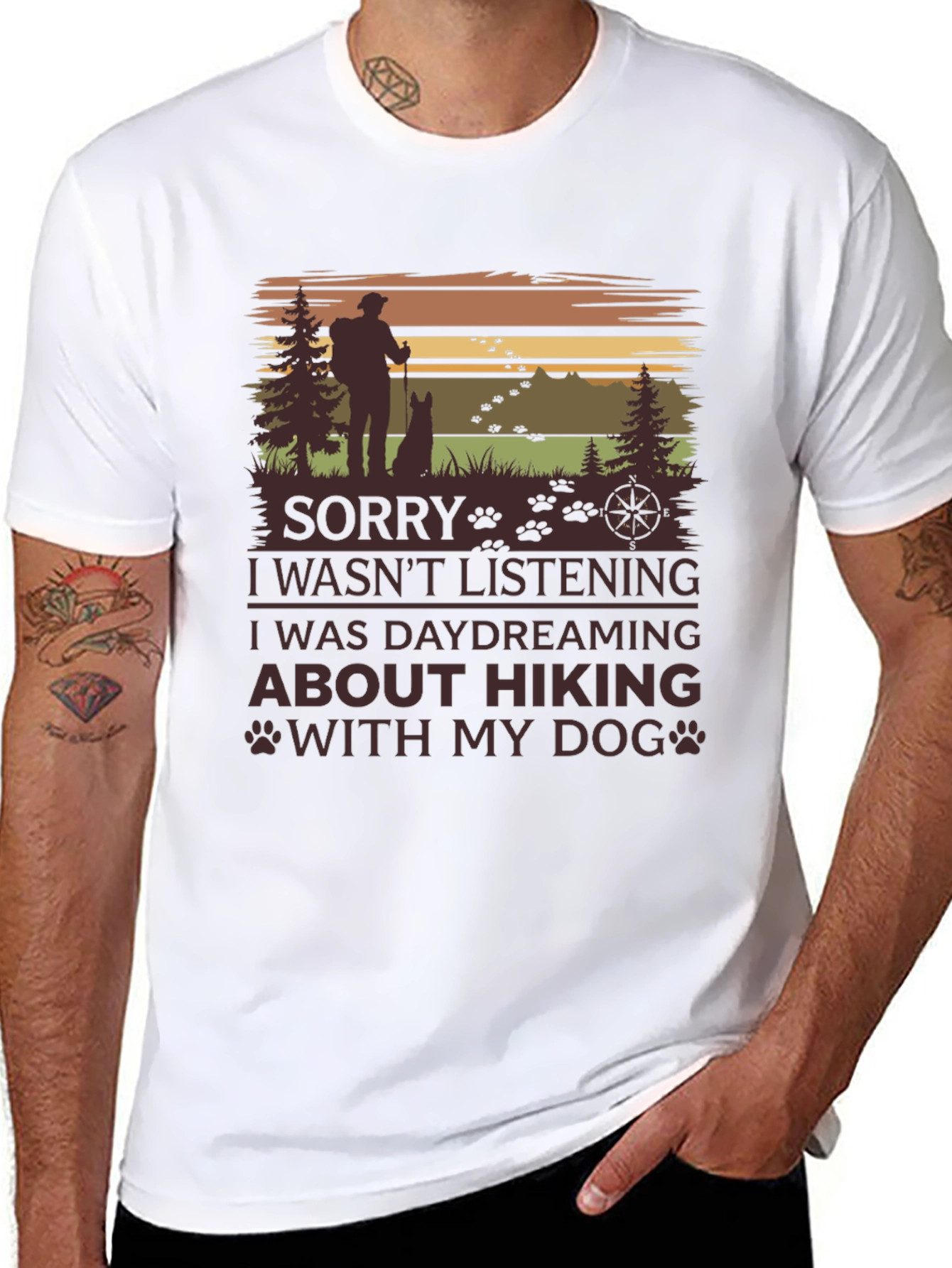 Hiking with Dog T-Shirt