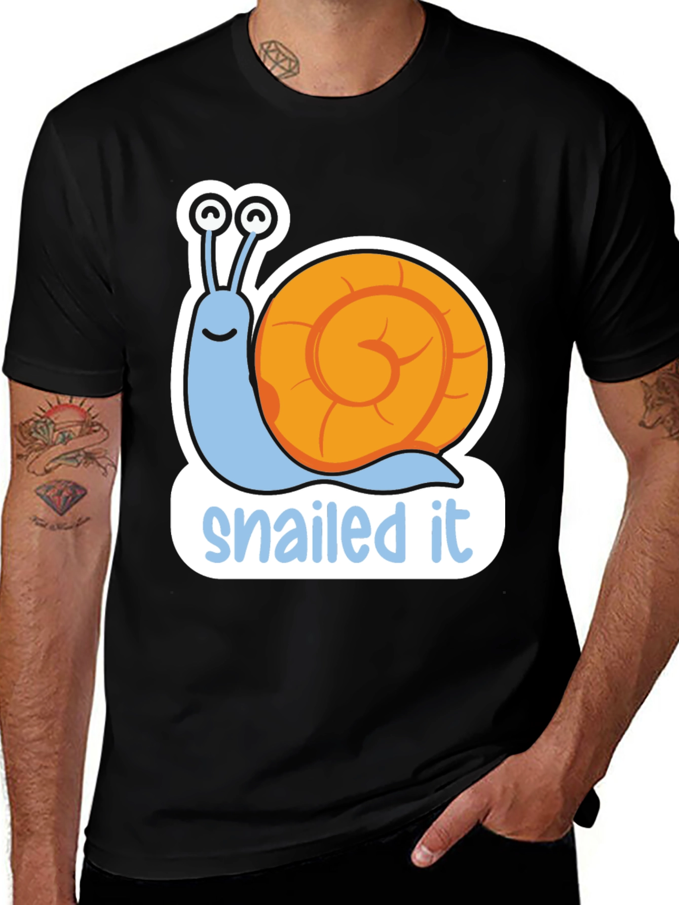 Snailed It T-Shirt - Funny Snail Pun Tee