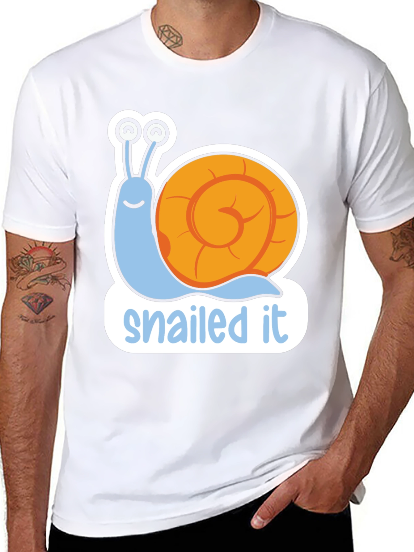 Snailed It T-Shirt - Funny Snail Pun Tee
