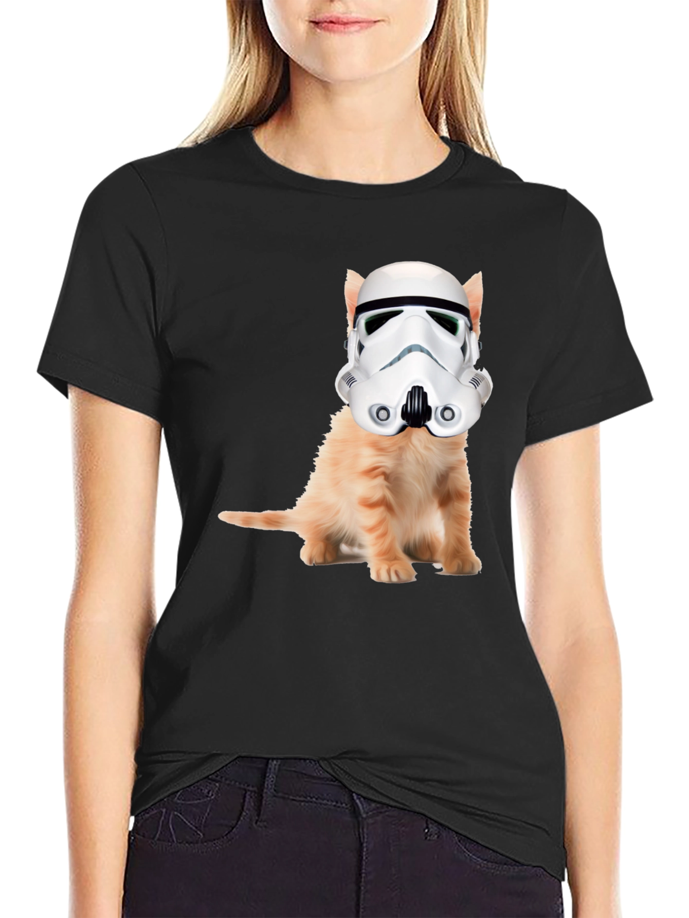 Cat Trooper Black T-Shirt