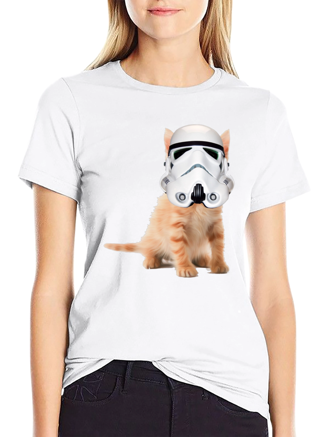 Cat Trooper Black T-Shirt