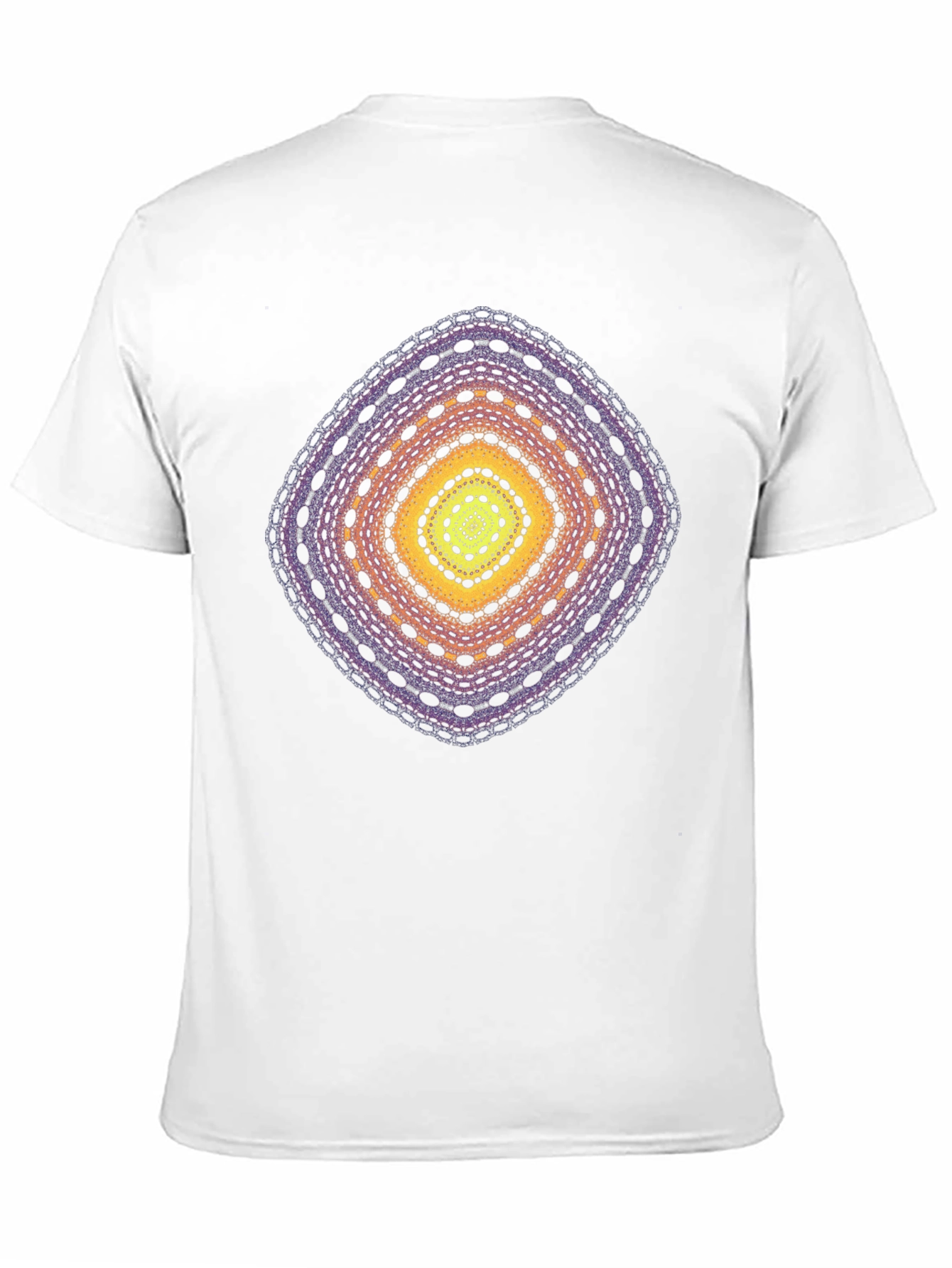 Abstract Diamond Graphic T-Shirt - Black