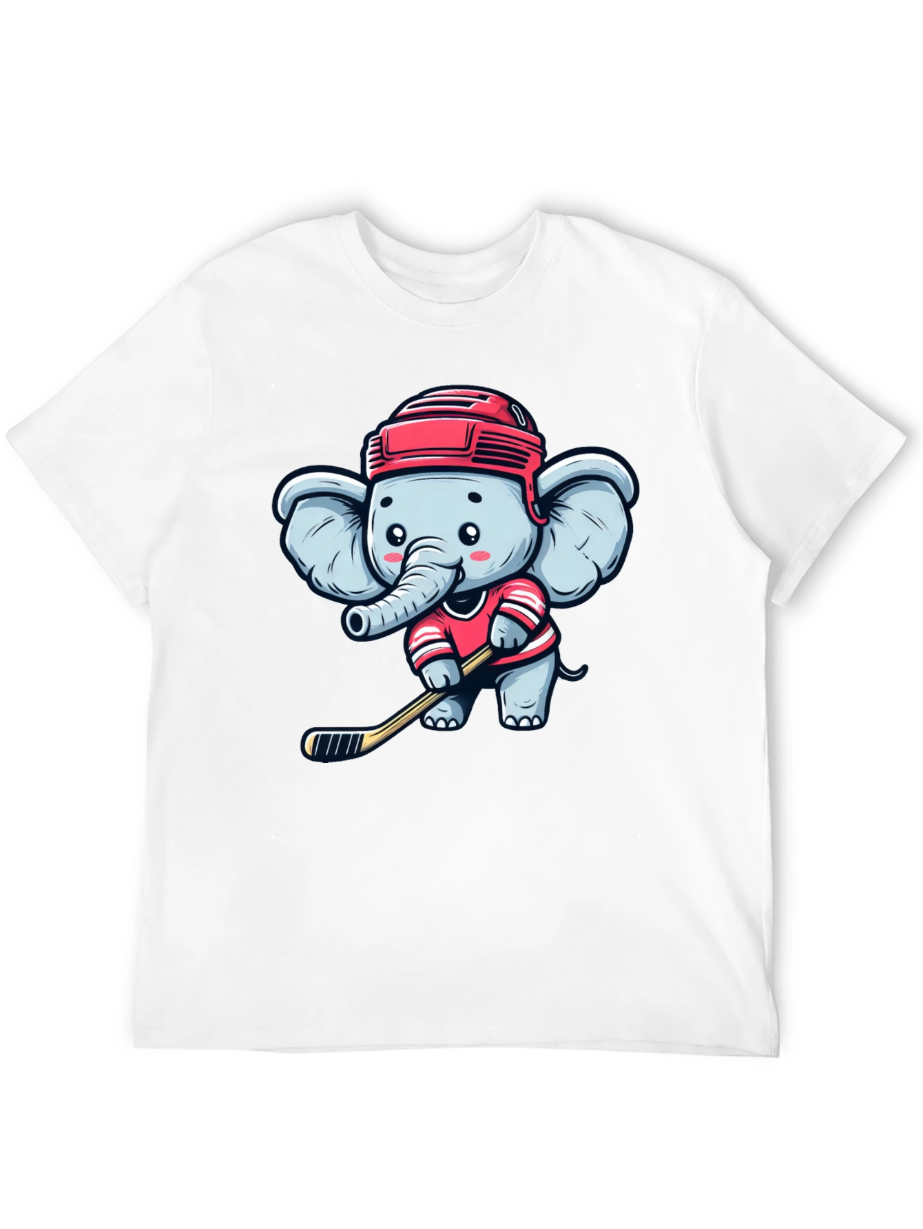 Elephant Hockey T-Shirt: Cute Sports Tee