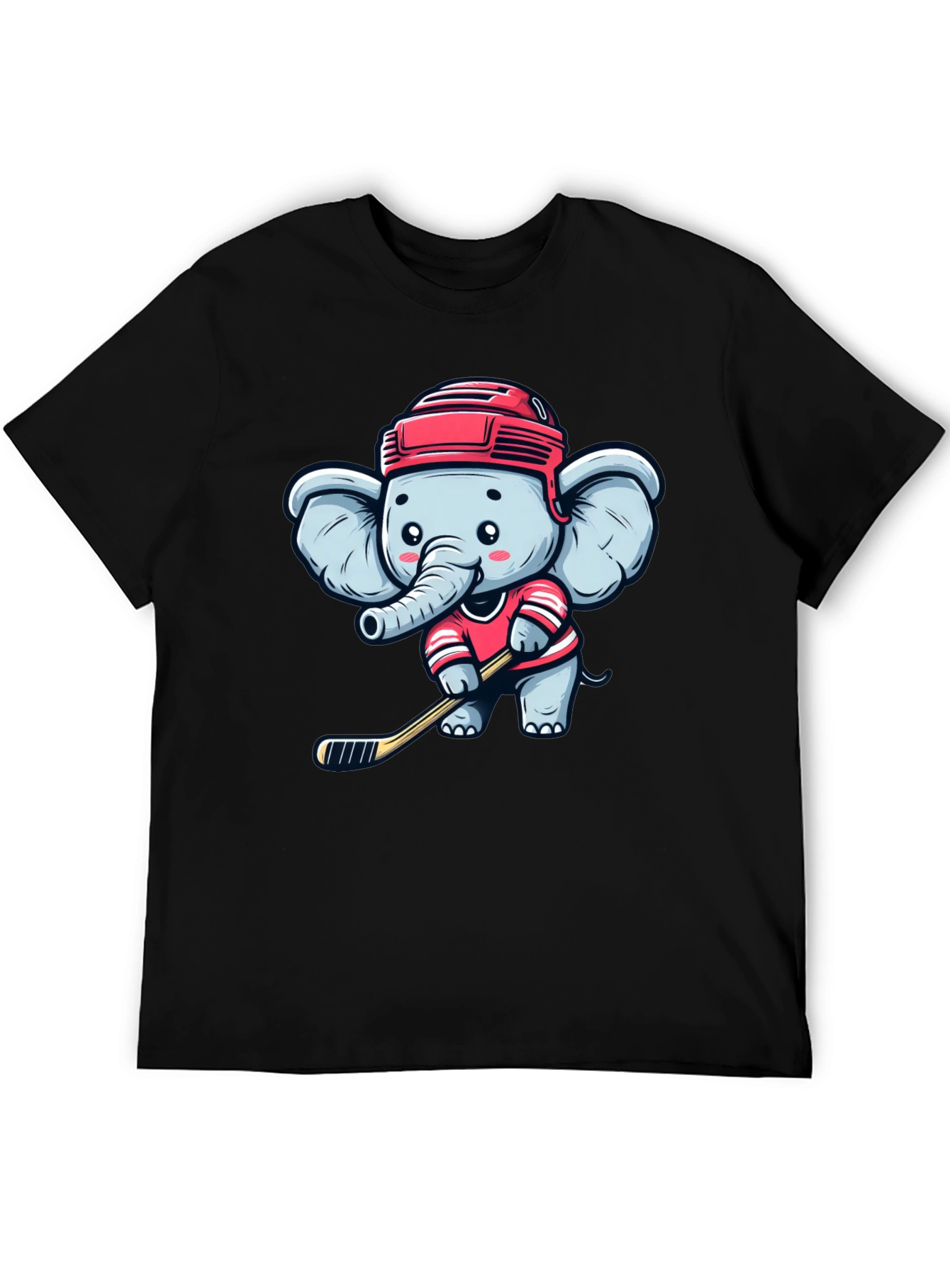 Elephant Hockey T-Shirt: Cute Sports Tee