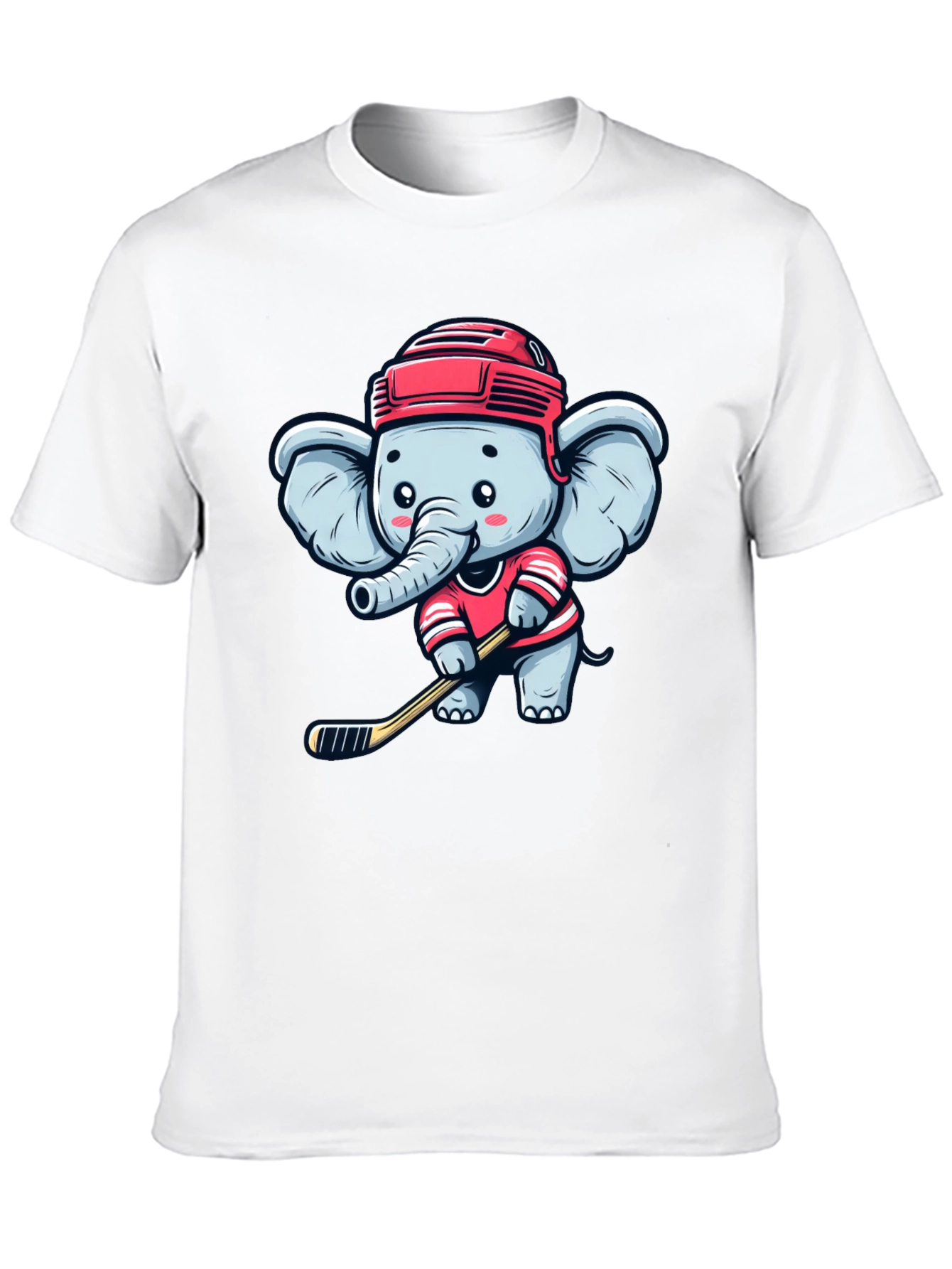 Elephant Hockey T-Shirt: Cute Sports Tee